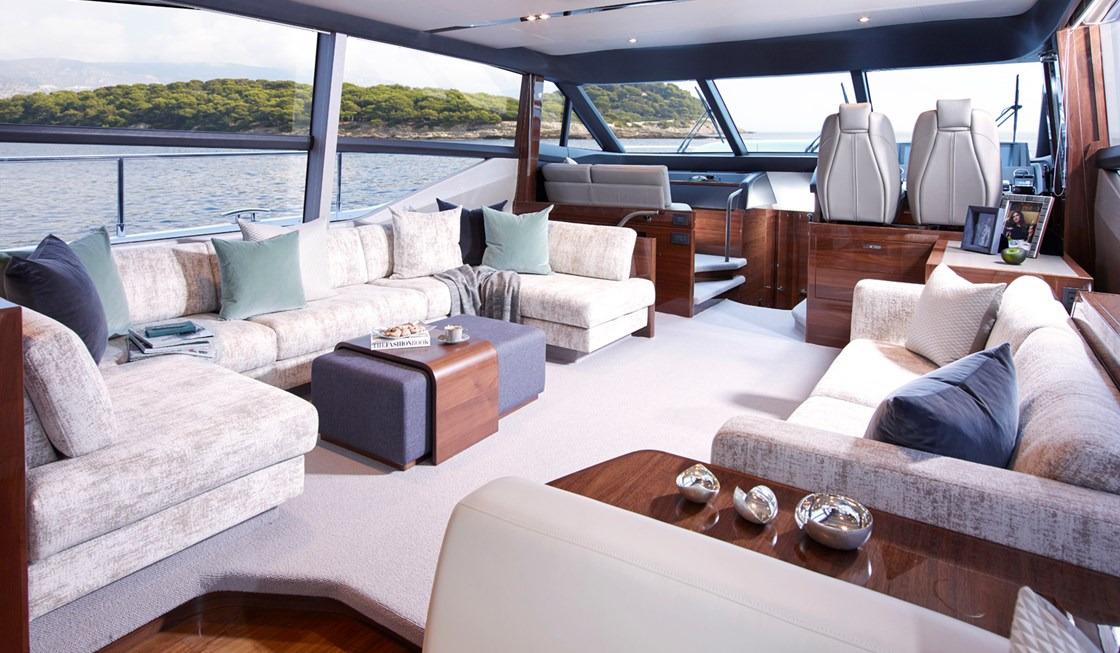 Manufacturer Provided Image: Princess 68 Saloon Seating Area