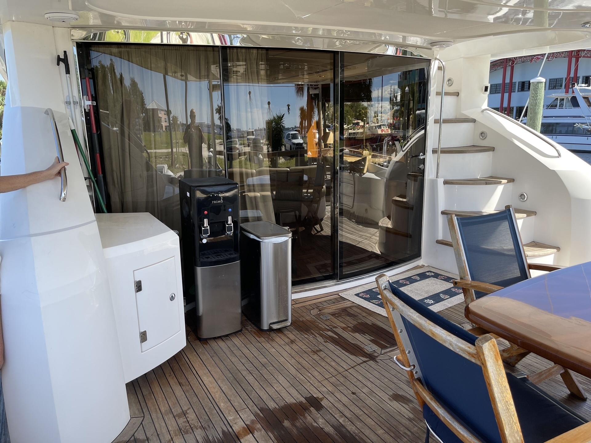 2005 Sunseeker 75 Flybridge- LAUREL- Aft Deck