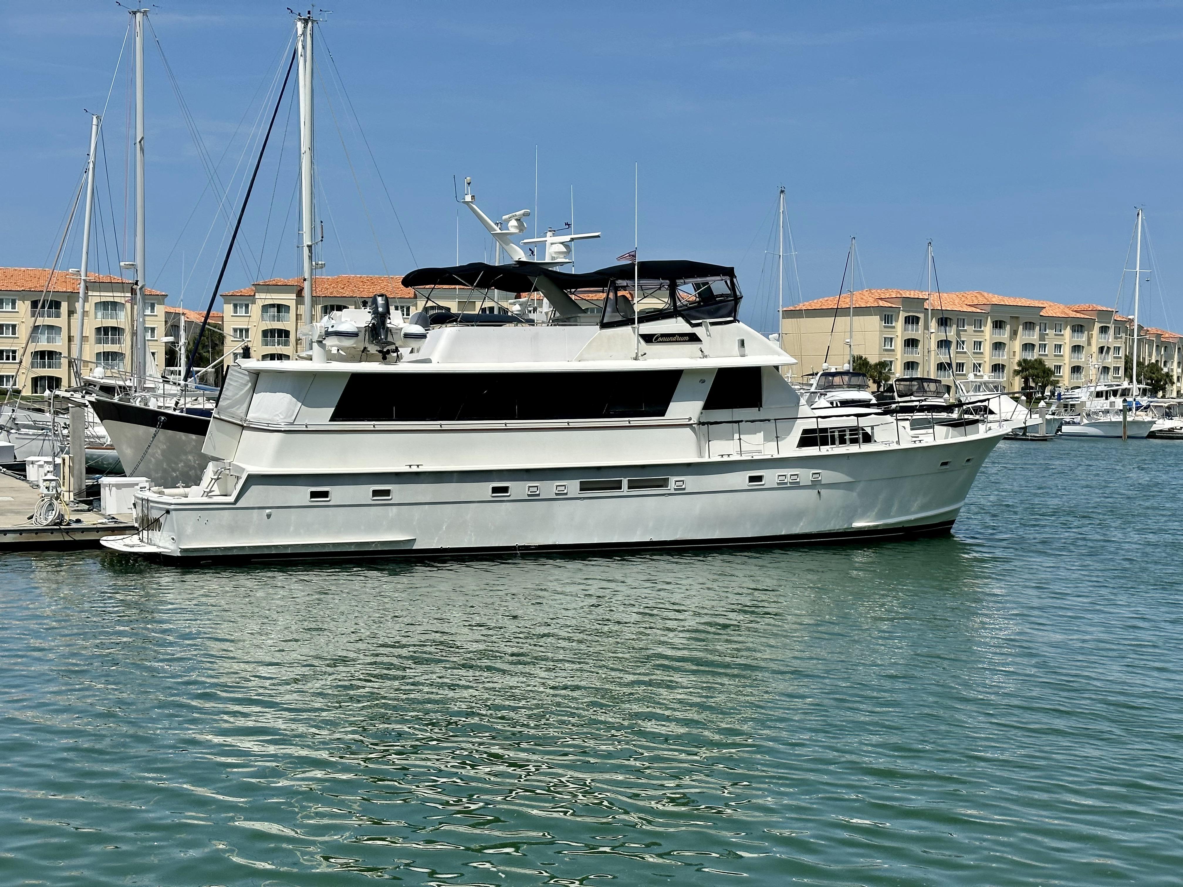 Conundrum Yacht Photos Pics Hatteras 70 Conundrum - Profile