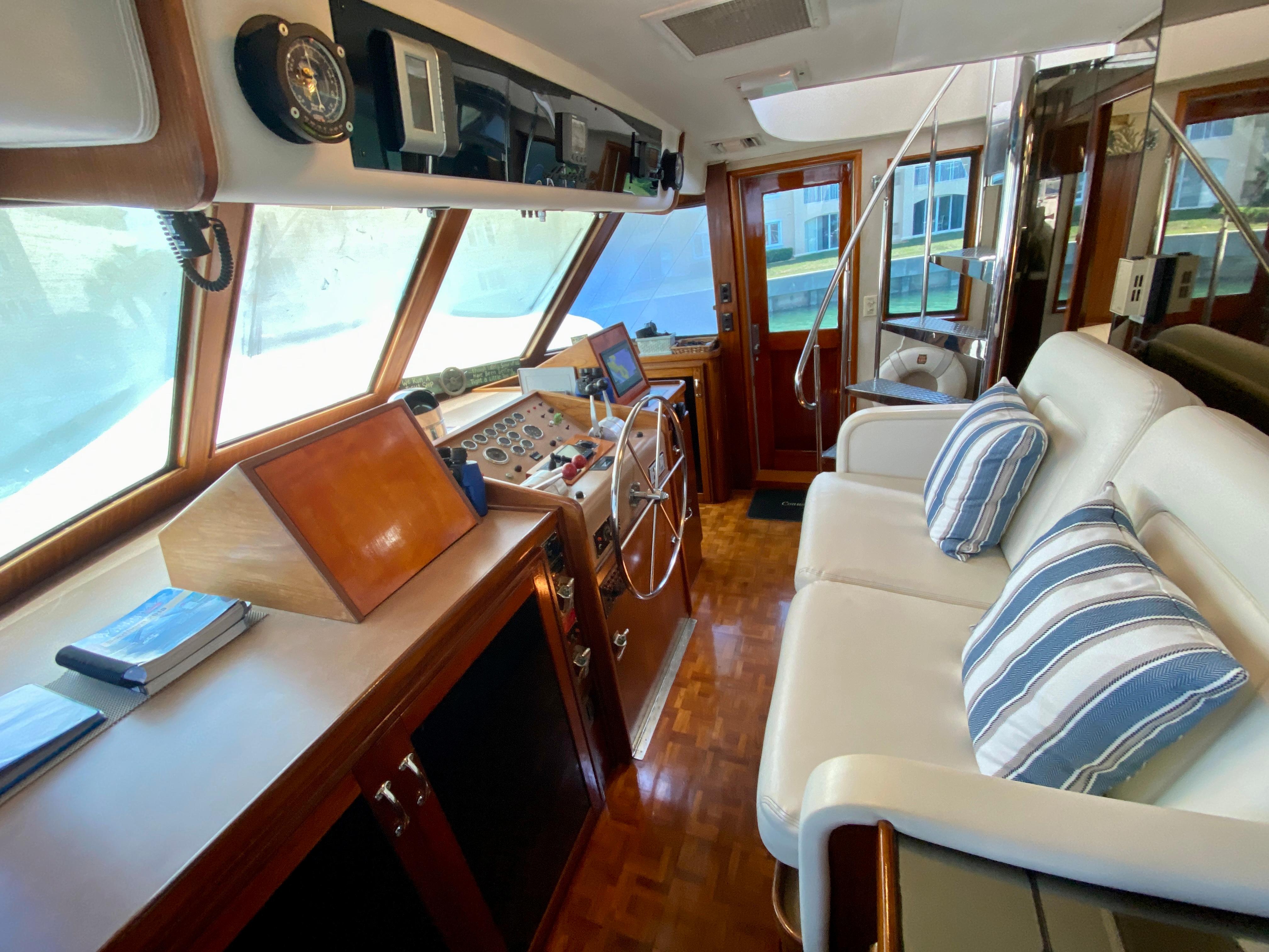 Hatteras 70 Conundrum - Lower Helm Seating and Controls