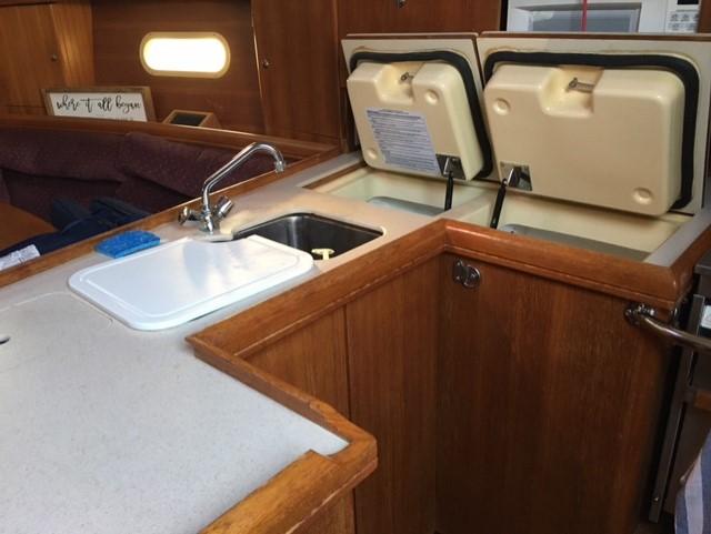 Galley with Fridge and Freezer