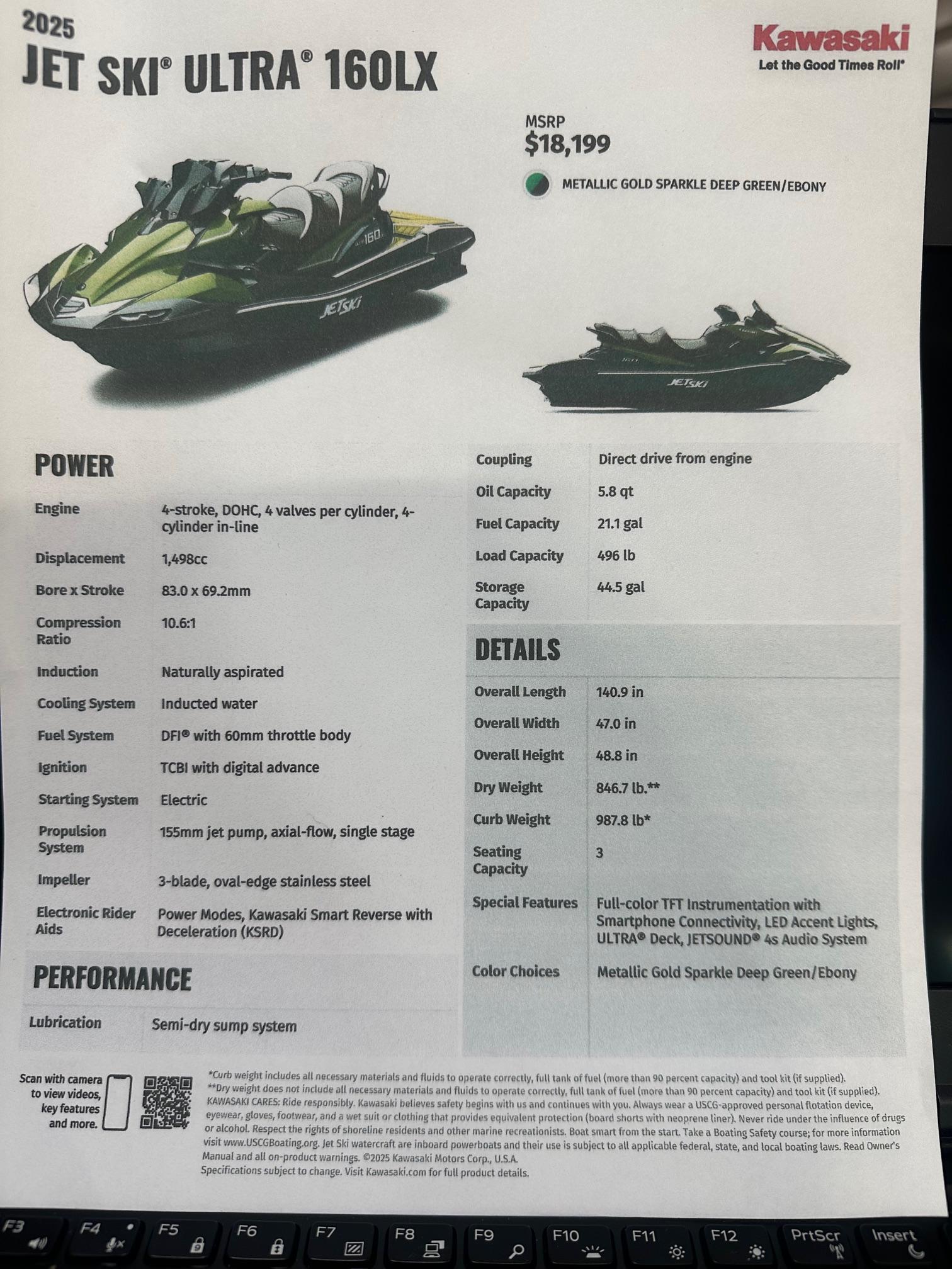 2025 Kawasaki JetSki Ultra 160LX-5