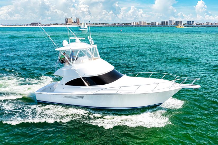 2018 Viking 44 Convertible  STBD Profile