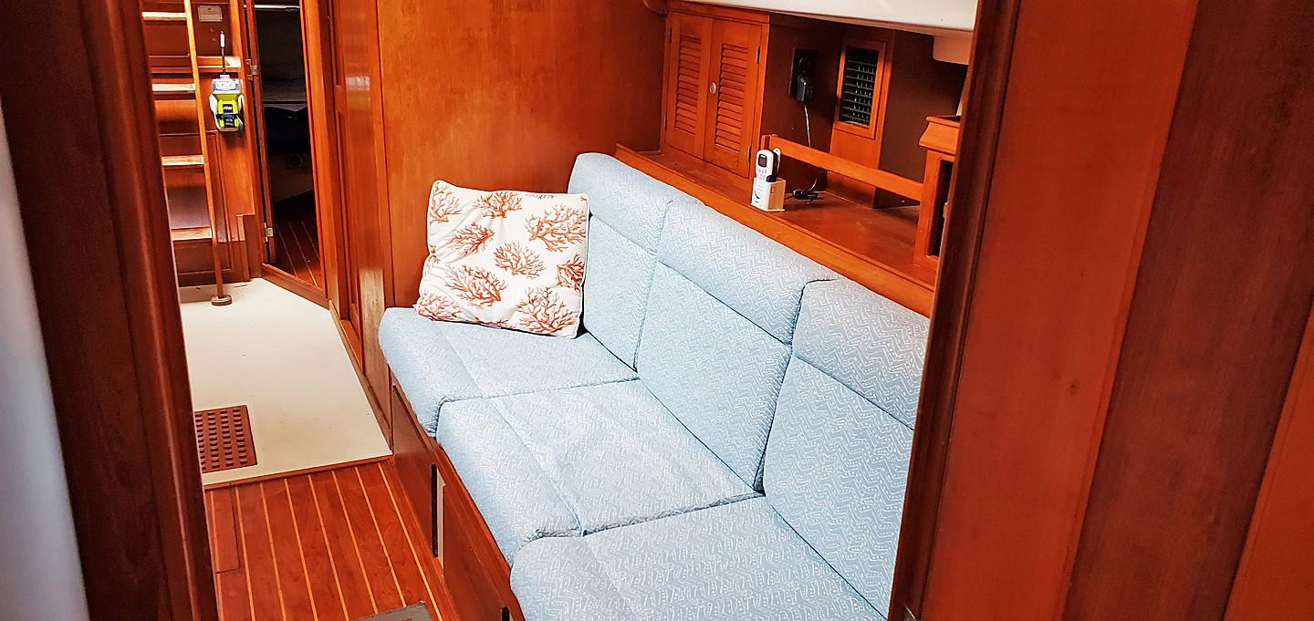 Port Settee from Fwd Cab