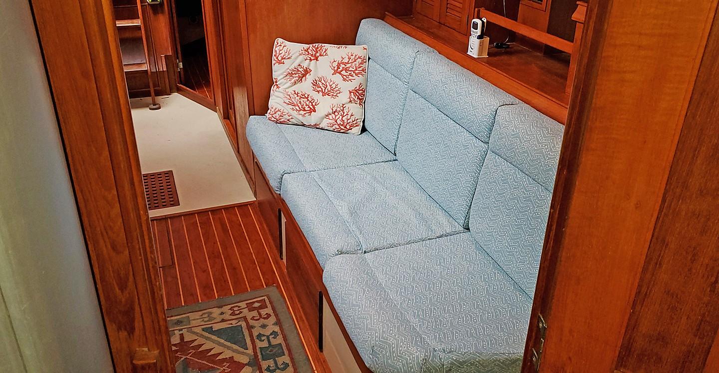 Port Settee from Fwd Cabin