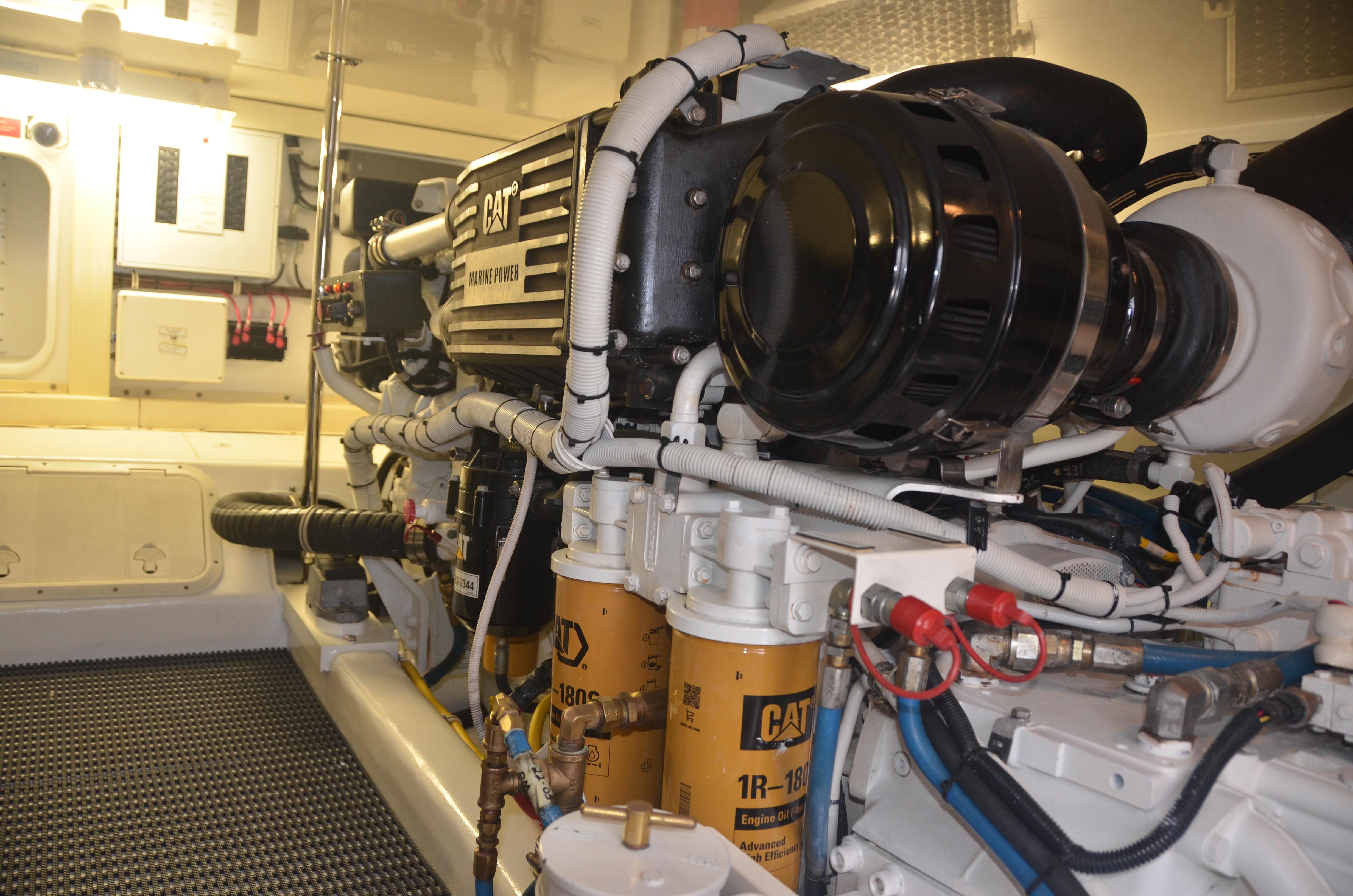 Hatteras 54 Maverick-Engine Room