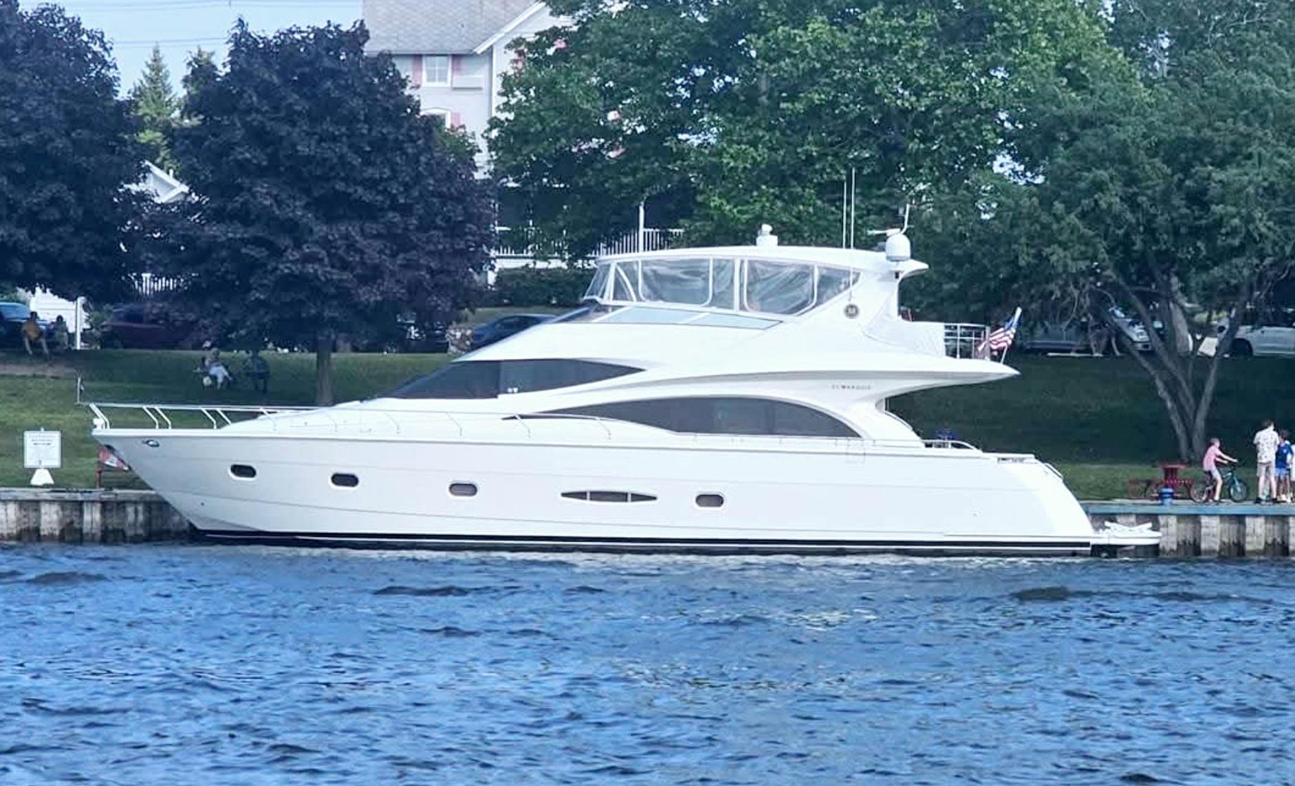Marquis-65 2005-Tenacity FL-US-2005 Marquis 65 yacht docked by a scenic waterfront.-9656261 | Thumbnail
