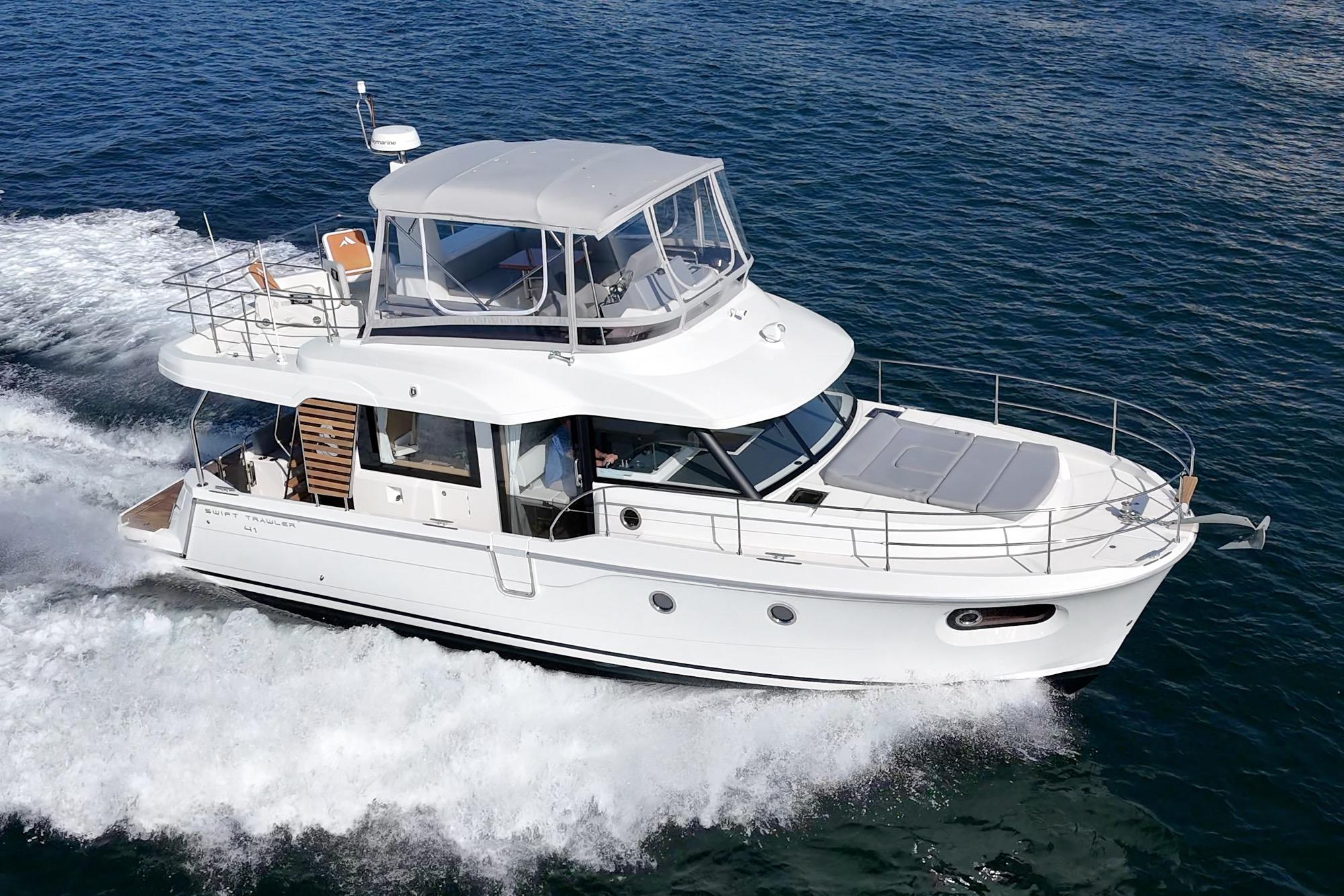 2025 Beneteau Swift Trawler 41 #TBSS221I inventory image at Sun Country Marine Group, San Diego Harbor Island