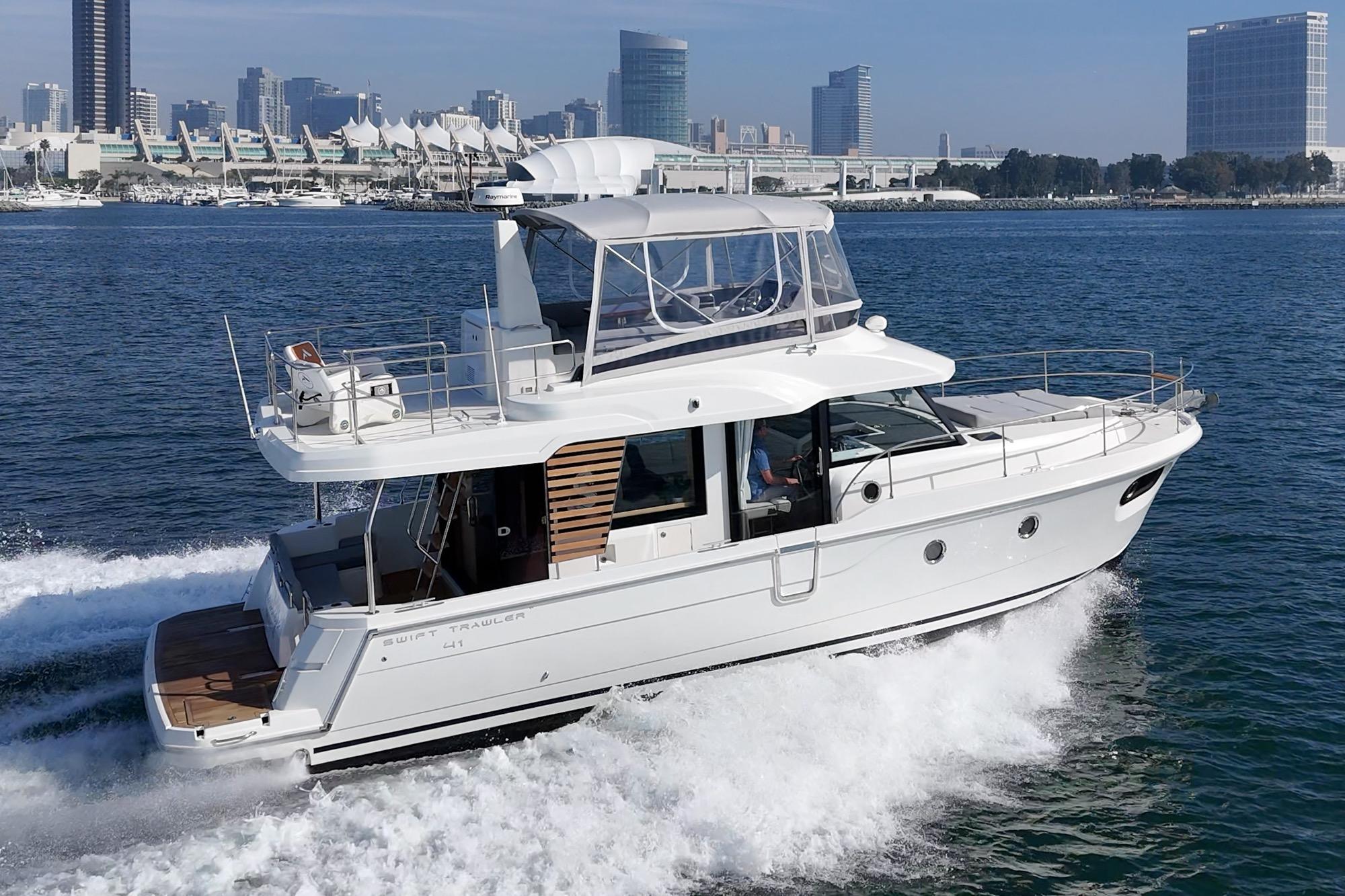 2025 Beneteau Swift Trawler 41 #TBSS221I inventory image at Sun Country Marine Group, San Diego Harbor Island
