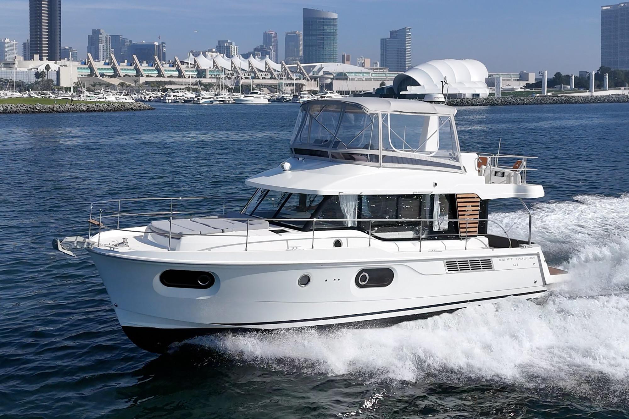 2025 Beneteau Swift Trawler 41 #TBSS221I inventory image at Sun Country Marine Group, San Diego Harbor Island