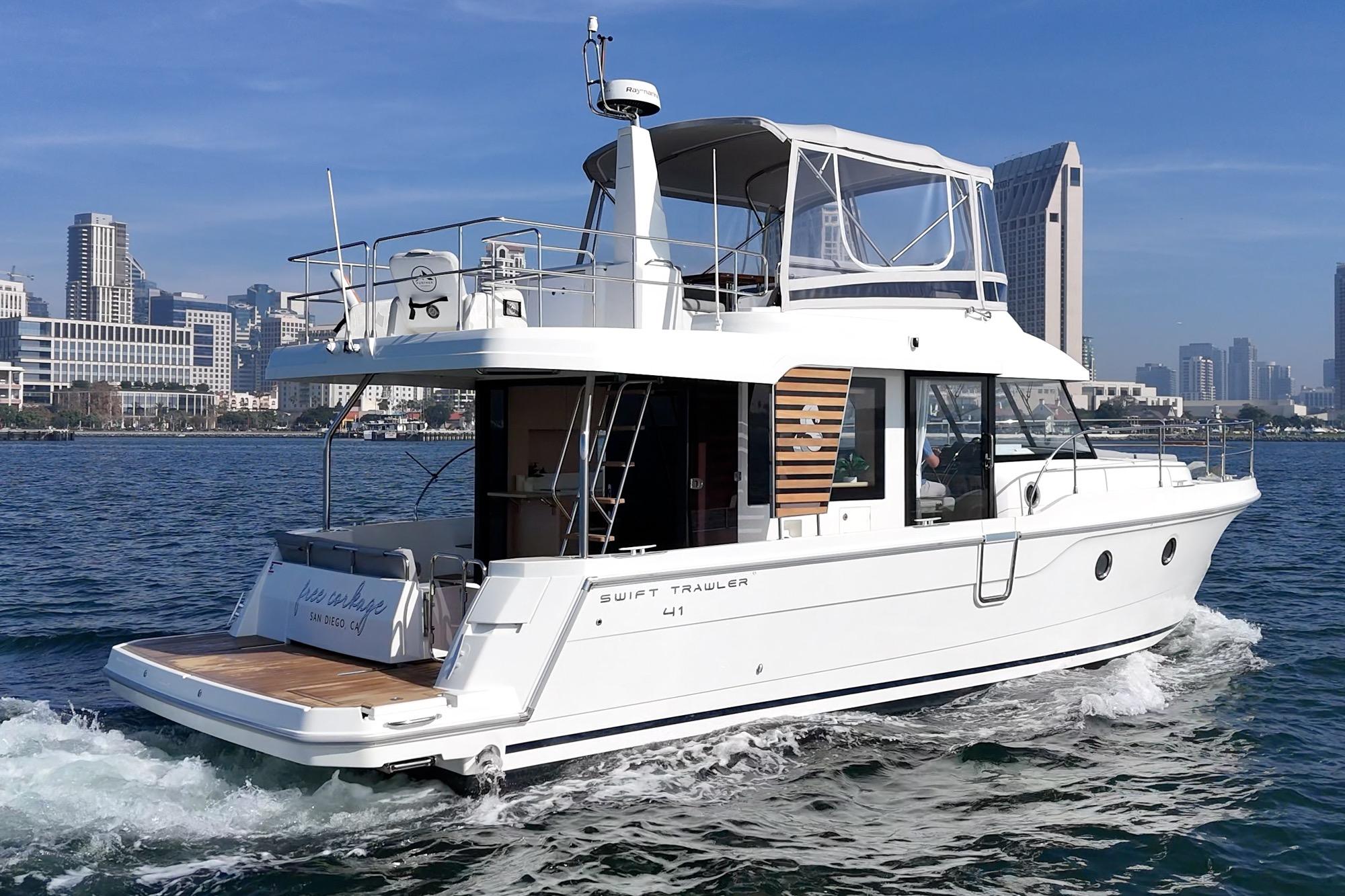 2025 Beneteau Swift Trawler 41 #TBSS221I inventory image at Sun Country Marine Group, San Diego Harbor Island