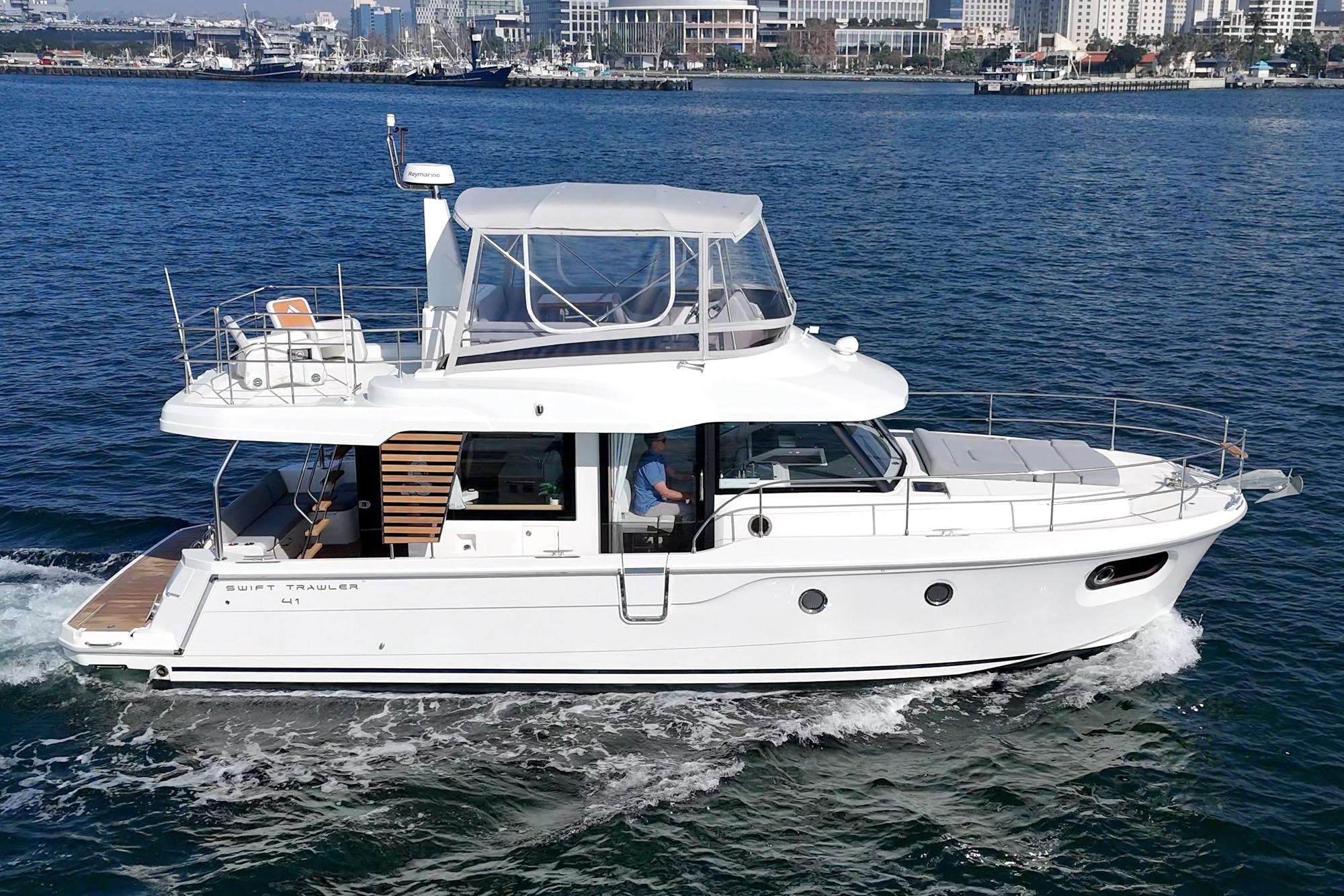 2025 Beneteau Swift Trawler 41 #TBSS221I inventory image at Sun Country Marine Group, San Diego Harbor Island