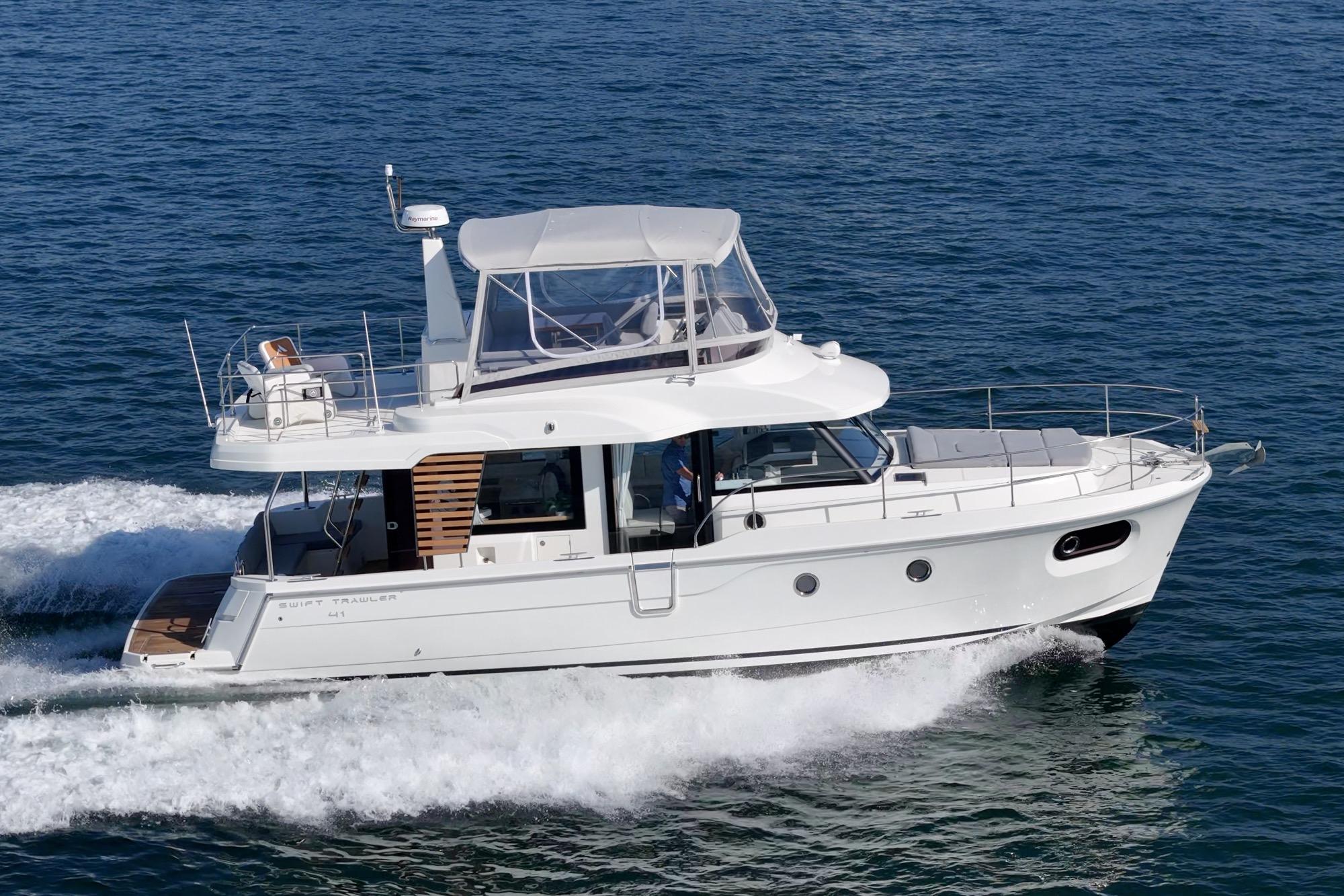 2025 Beneteau Swift Trawler 41 #TBSS221I inventory image at Sun Country Marine Group, San Diego Harbor Island