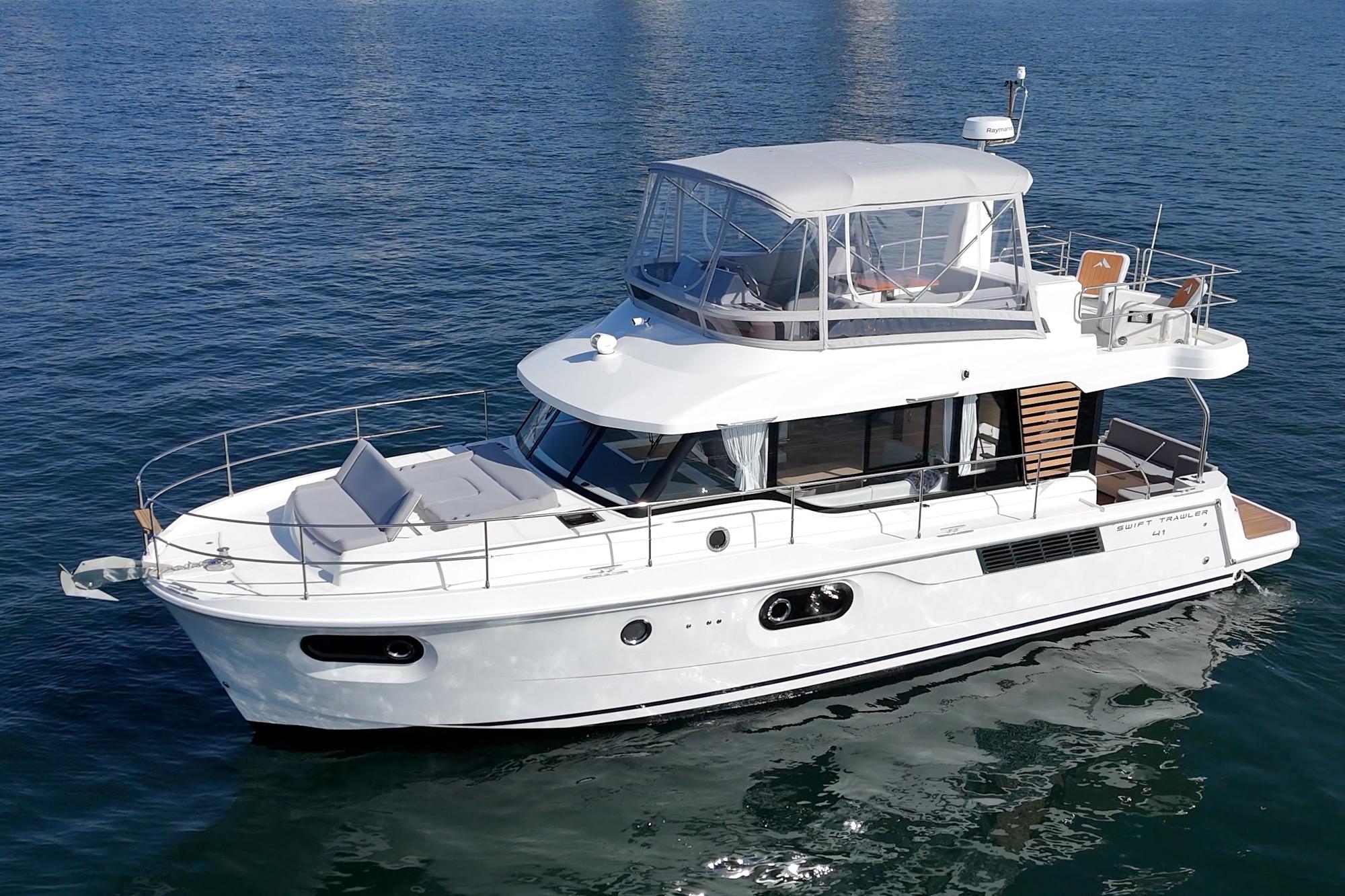 2025 Beneteau Swift Trawler 41 #TBSS221I inventory image at Sun Country Marine Group, San Diego Harbor Island
