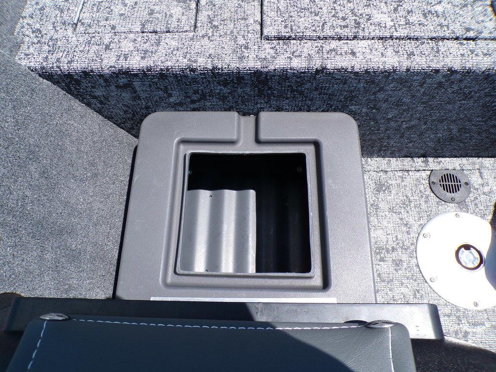 2025 Tracker Pro Team 175 TF® boat interior storage compartment.
