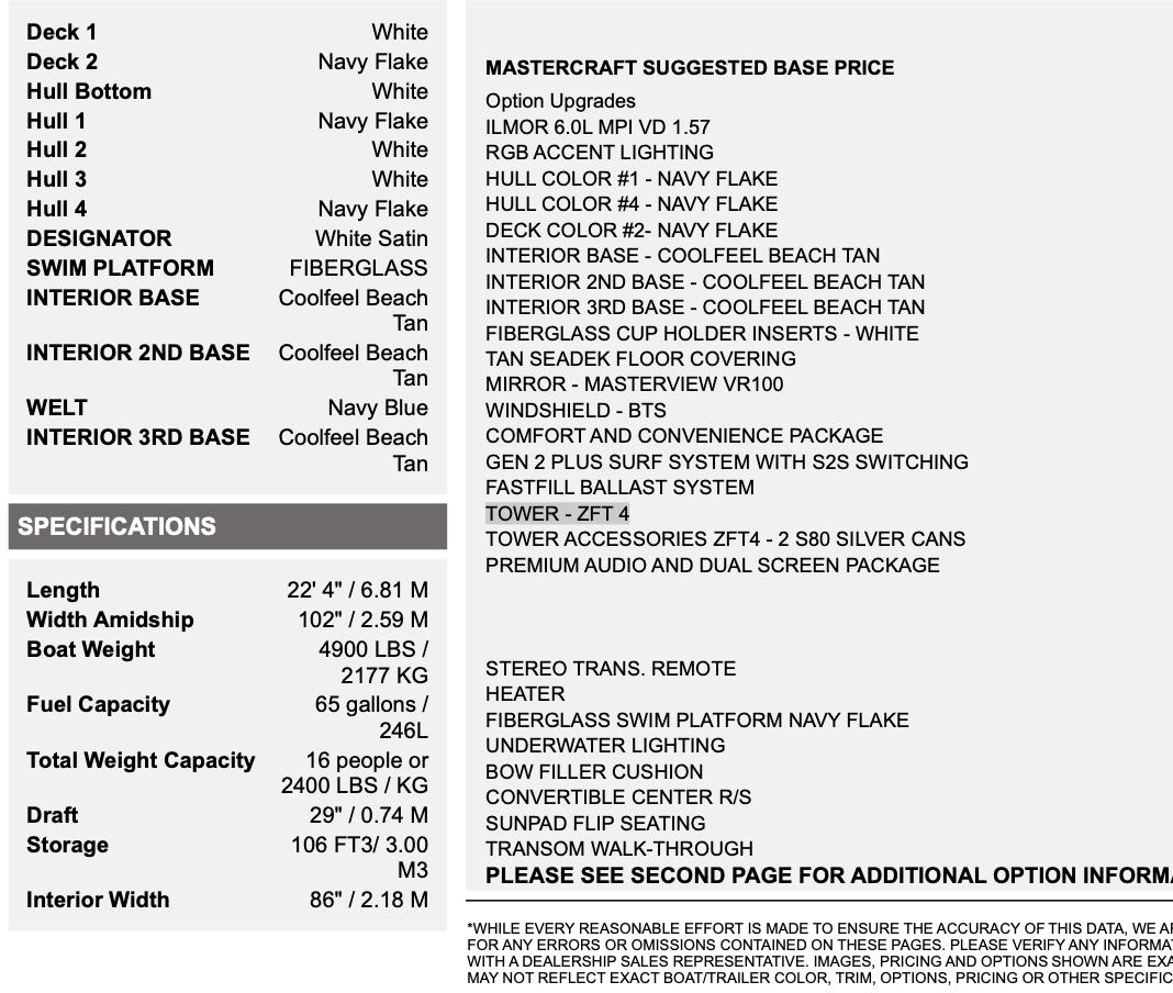 2021 MasterCraft XT22