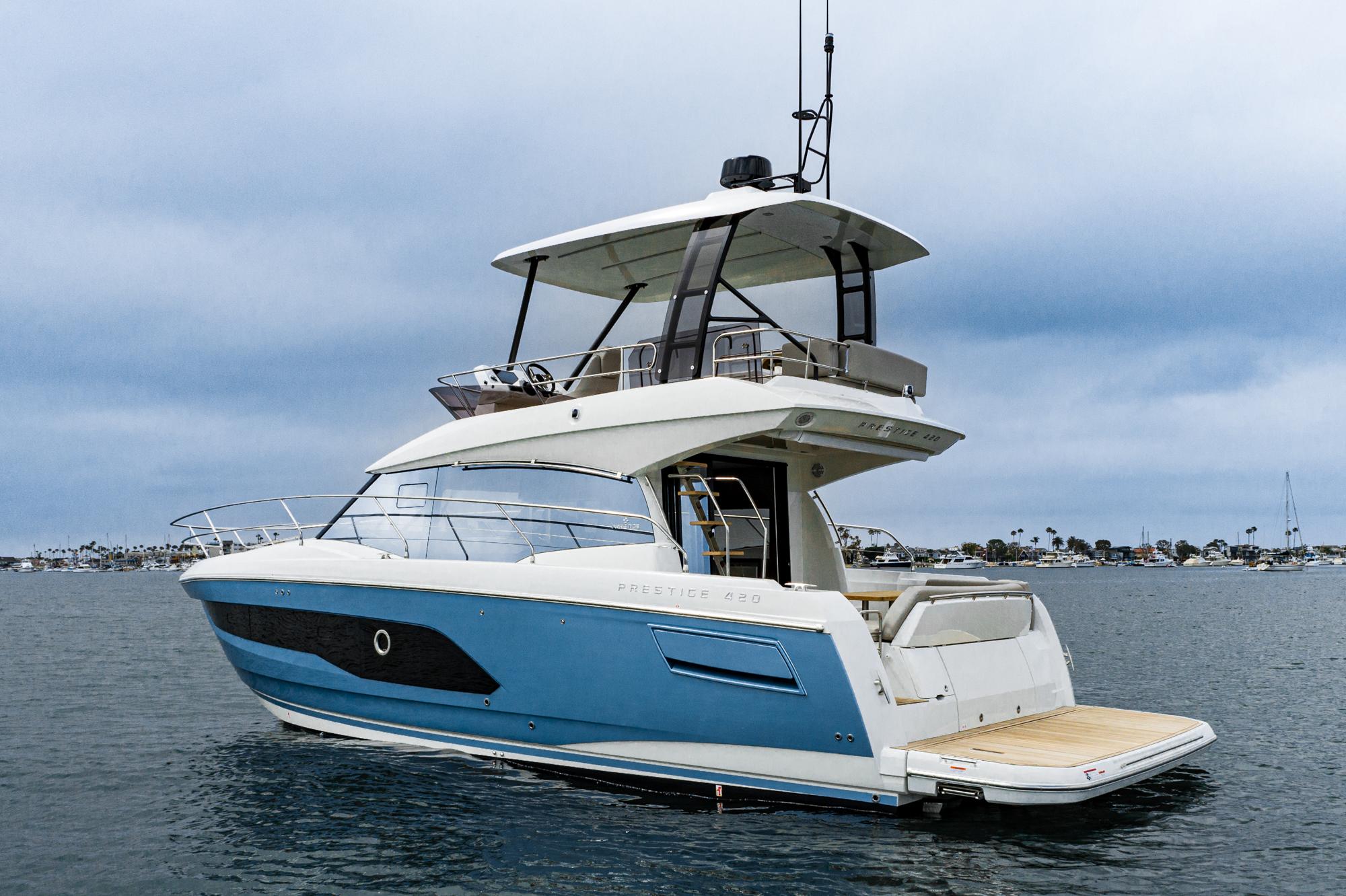 2022 Prestige 420 Fly #PR105A-22 inventory image at Sun Country Marine Group, Newport Beach 2022 Prestige 420 Fly #PR105A-22 inventory image at Sun Country Marine Group, Newport Beach
