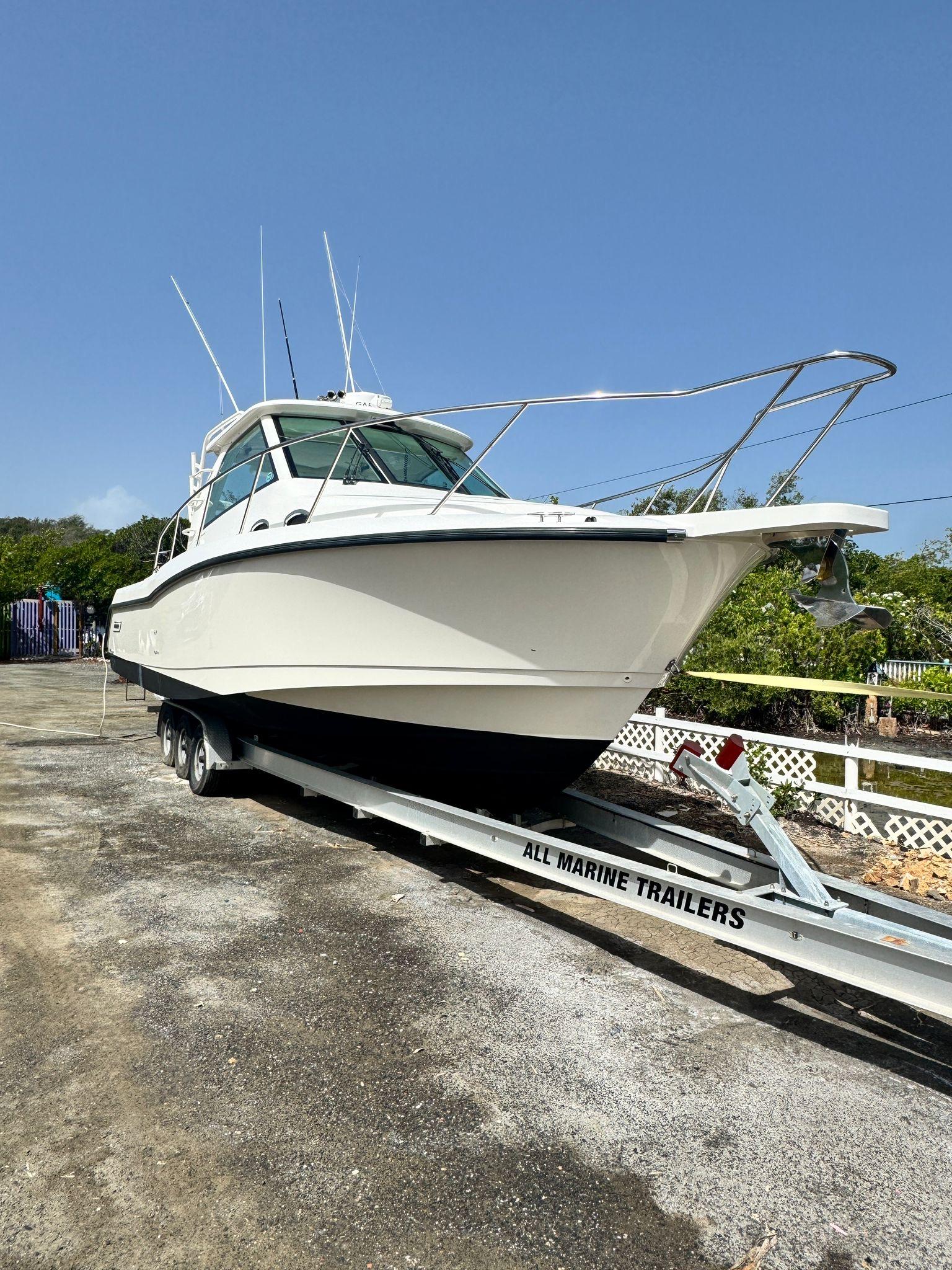 Boston Whaler-345 Conquest 2012 -PR-2012 Boston Whaler 345 Conquest on trailer, ready for transport.-9446483 | Thumbnail