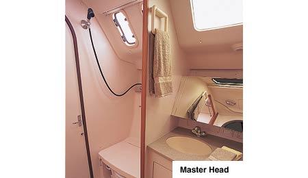 Head with separate shower stall