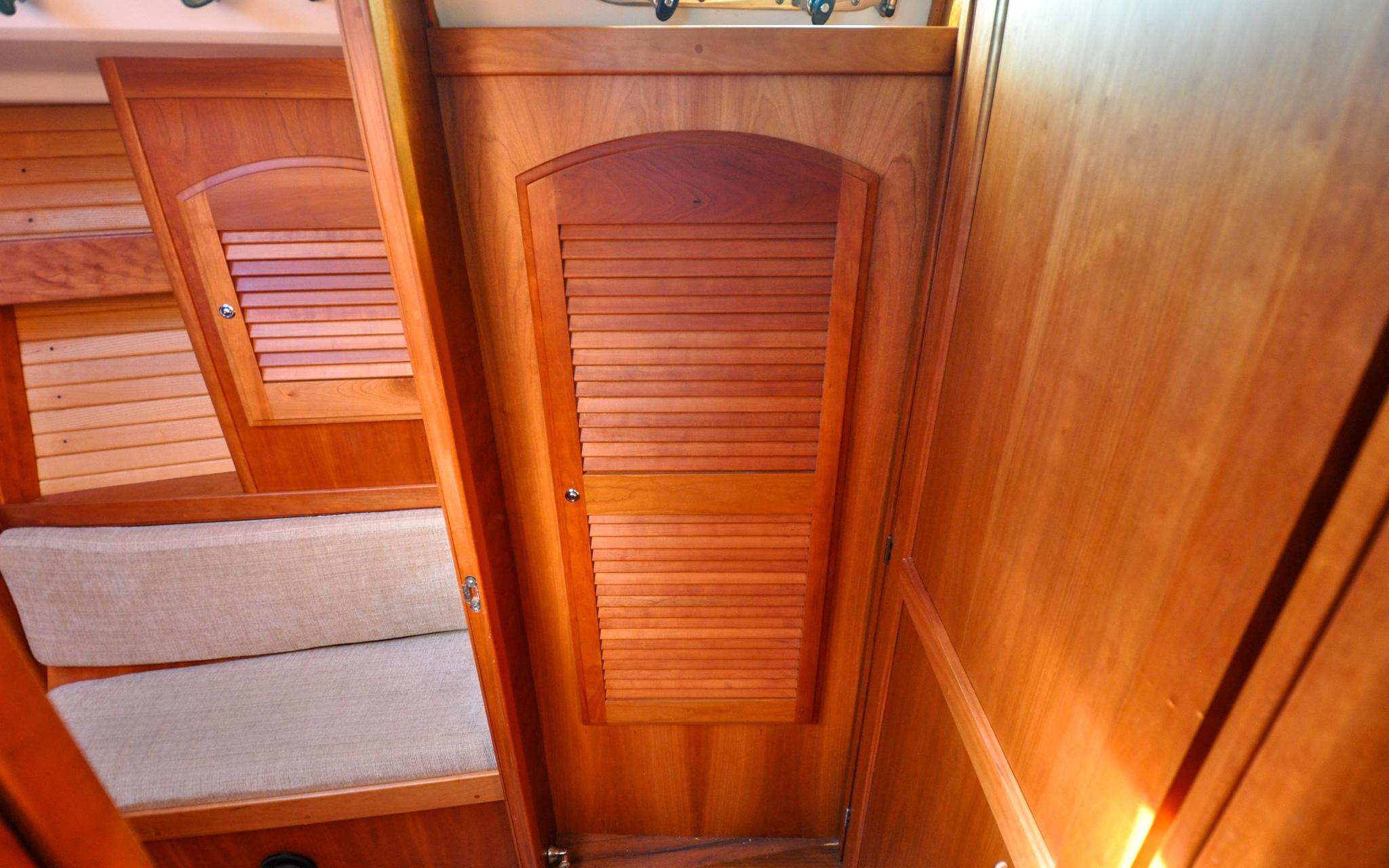 Jezebel Yacht Photos Pics Sabre 426 - Jezebel - Forward Cabin - Hanging Locker