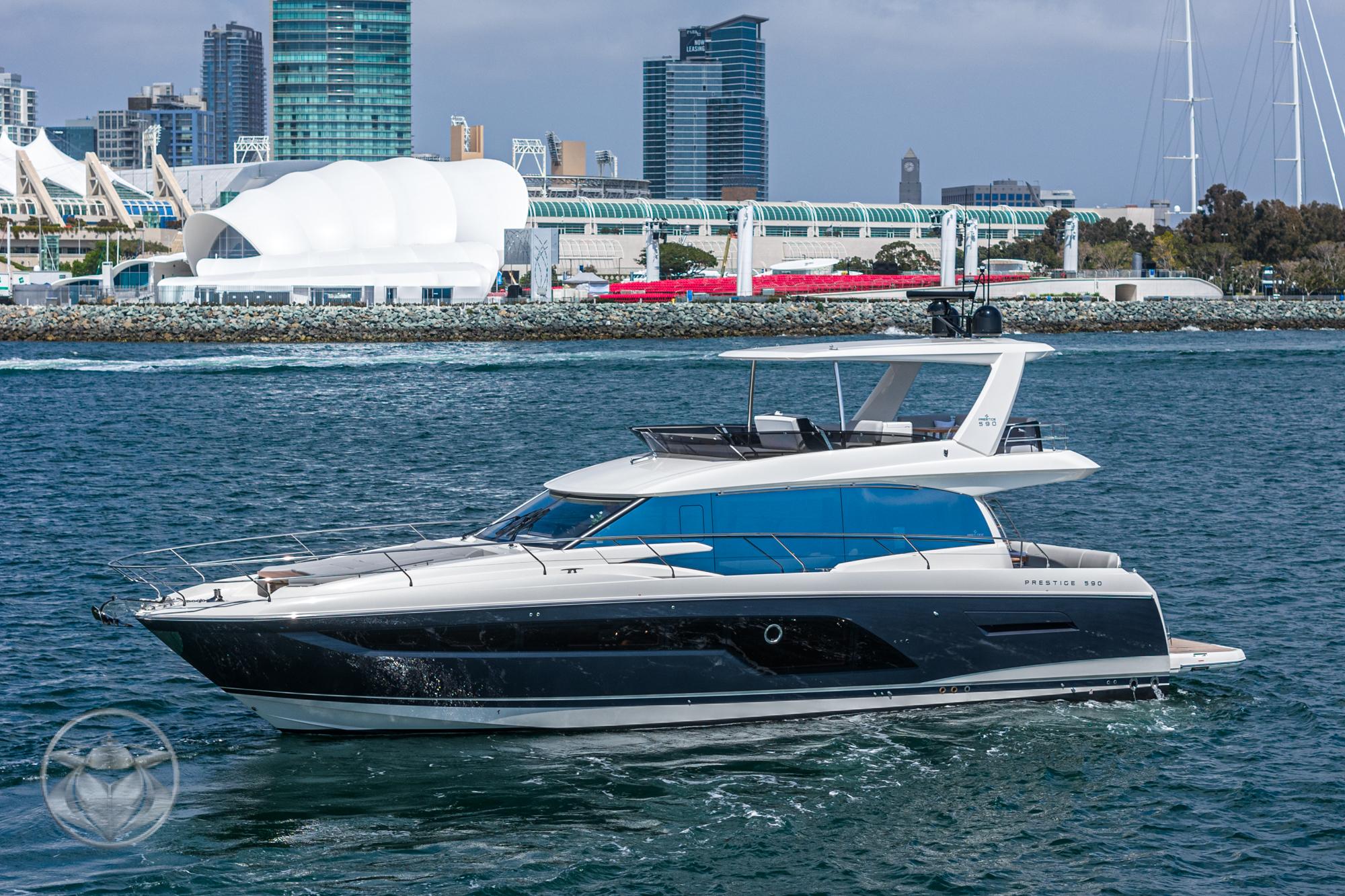 2024 Prestige 590 Fly #PR124A-24 inventory image at Sun Country Yachts, San Diego Marriott Marquis 2024 Prestige 590 Fly #PR124A-24 inventory image at Sun Country Yachts, San Diego Marriott Marquis