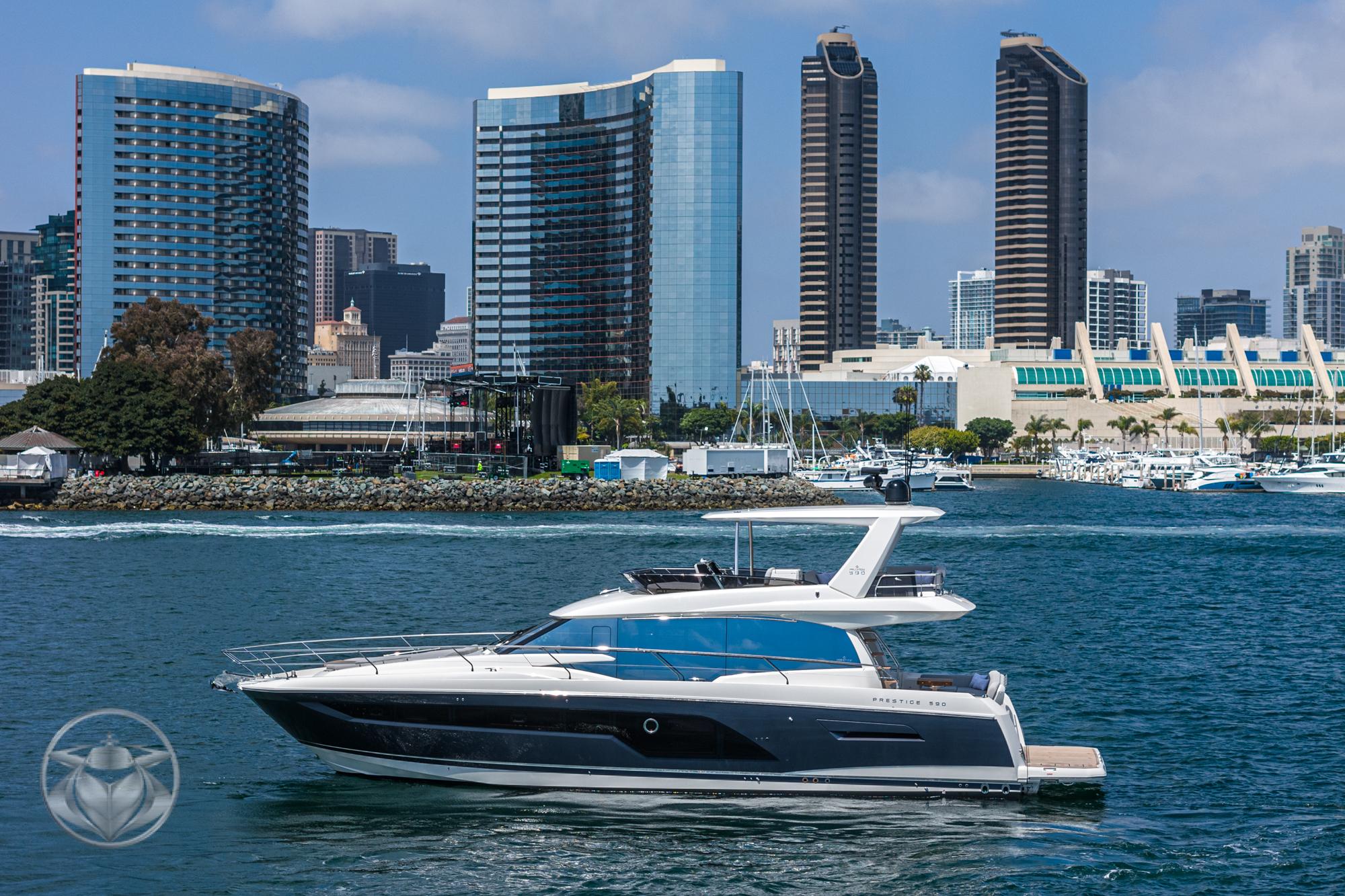 2024 Prestige 590 Fly #PR124A-24 inventory image at Sun Country Yachts, San Diego Marriott Marquis 2024 Prestige 590 Fly #PR124A-24 inventory image at Sun Country Yachts, San Diego Marriott Marquis