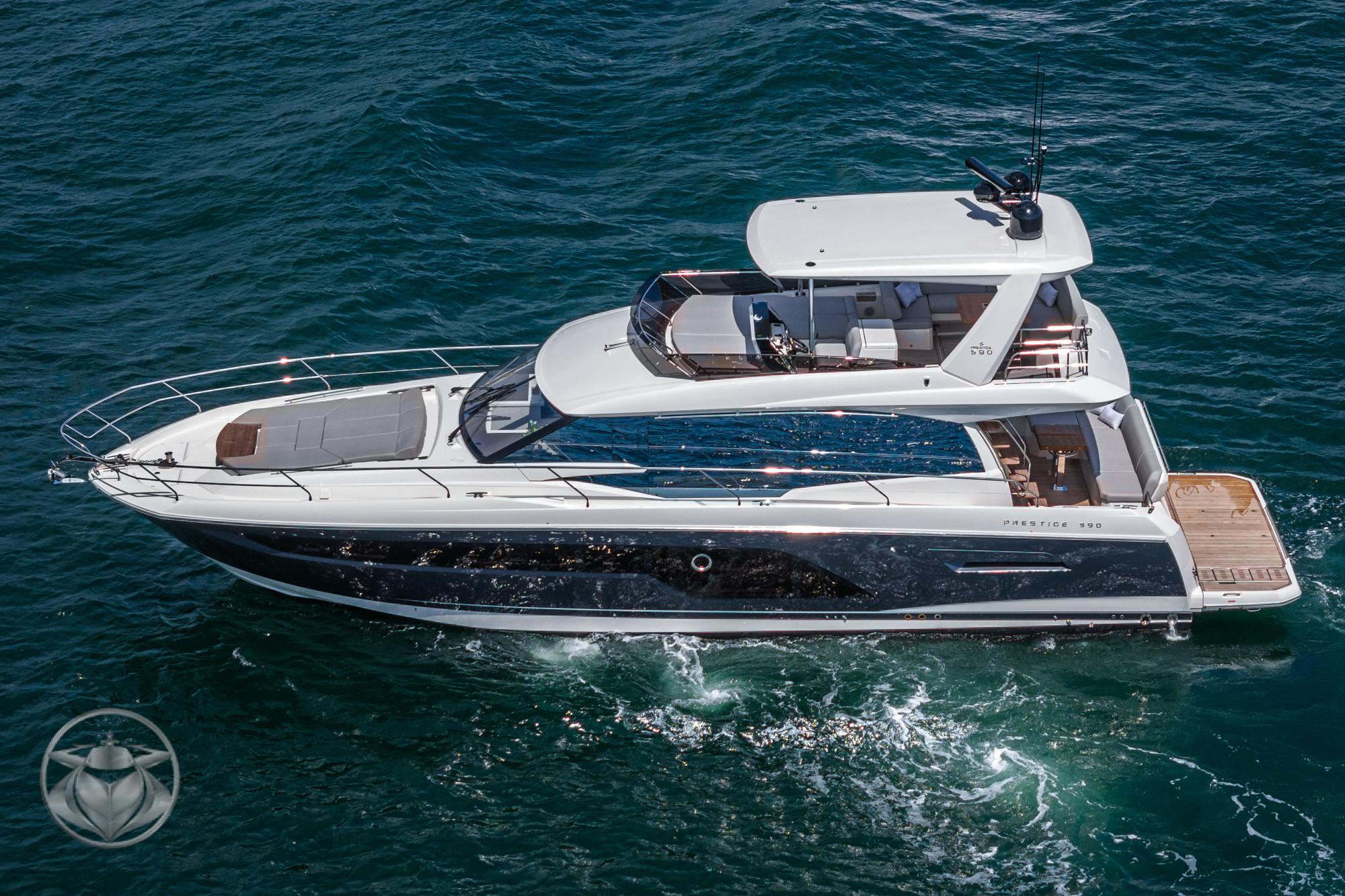2024 Prestige 590 Fly #PR124A-24 inventory image at Sun Country Yachts, San Diego Marriott Marquis 2024 Prestige 590 Fly #PR124A-24 inventory image at Sun Country Yachts, San Diego Marriott Marquis