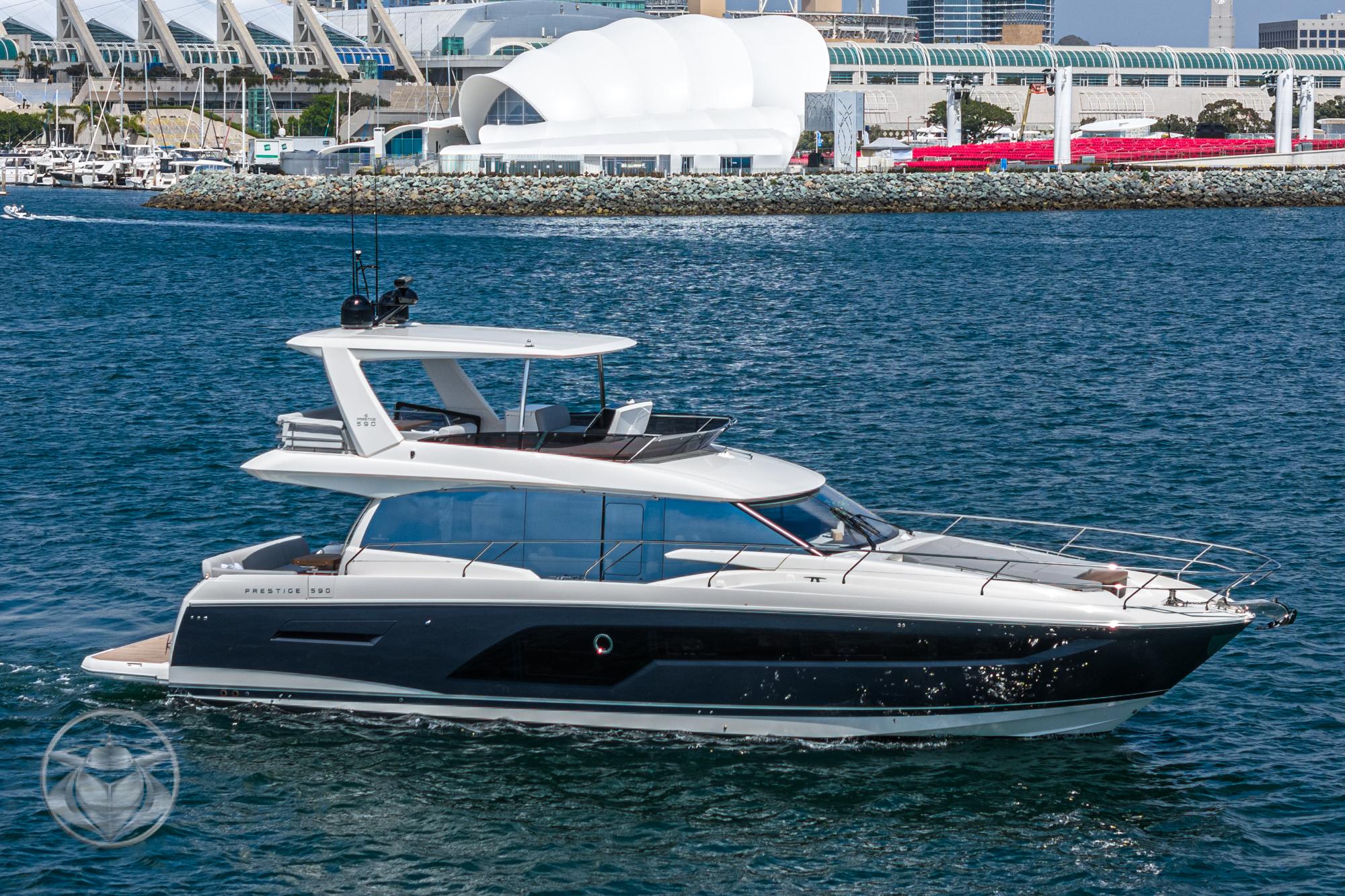 2024 Prestige 590 Fly #PR124A-24 inventory image at Sun Country Yachts, San Diego Marriott Marquis 2024 Prestige 590 Fly #PR124A-24 inventory image at Sun Country Yachts, San Diego Marriott Marquis