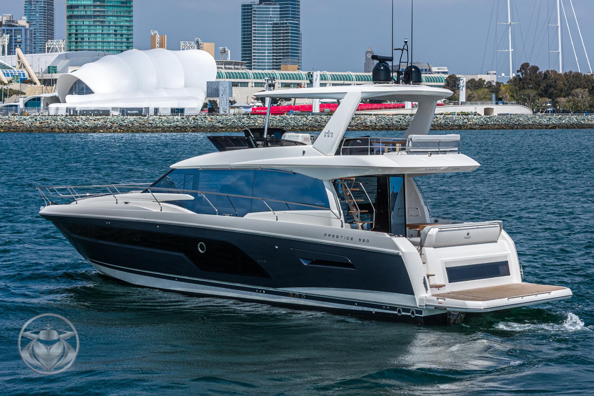 2024 Prestige 590 Fly #PR124A-24 inventory image at Sun Country Yachts, San Diego Marriott Marquis 2024 Prestige 590 Fly #PR124A-24 inventory image at Sun Country Yachts, San Diego Marriott Marquis