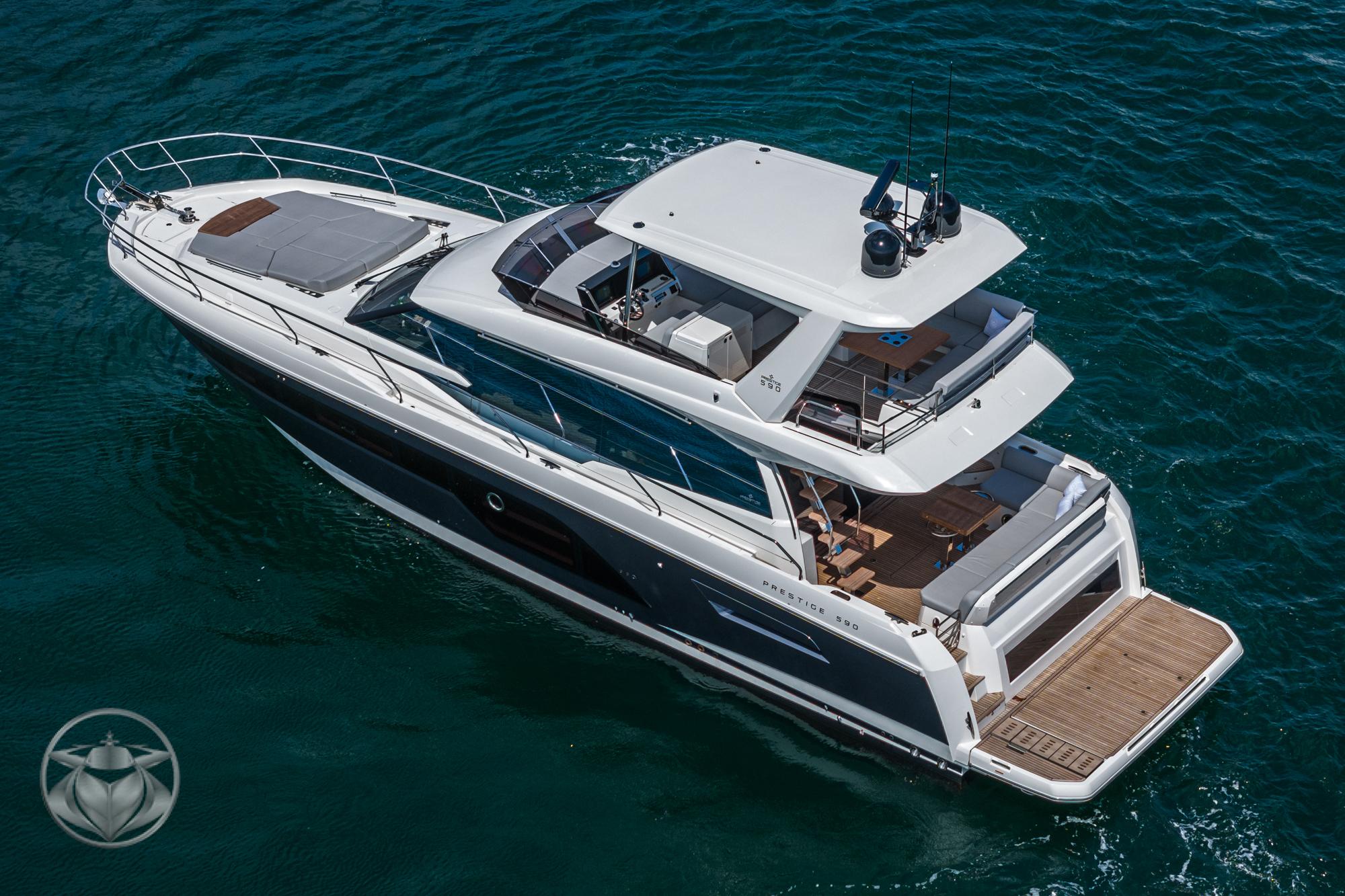 2024 Prestige 590 Fly #PR124A-24 inventory image at Sun Country Yachts, San Diego Marriott Marquis 2024 Prestige 590 Fly #PR124A-24 inventory image at Sun Country Yachts, San Diego Marriott Marquis