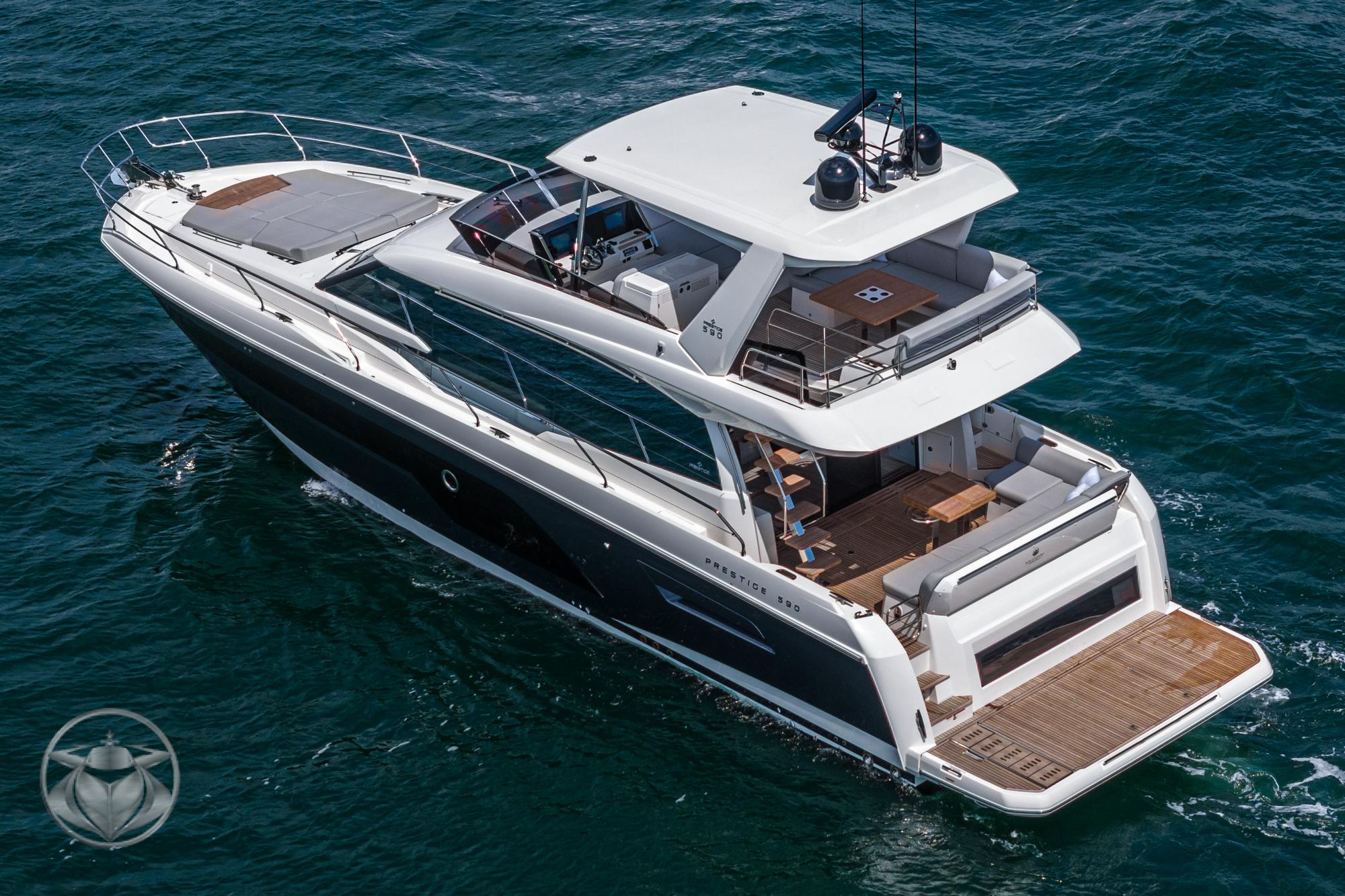 2024 Prestige 590 Fly #PR124A-24 inventory image at Sun Country Yachts, San Diego Marriott Marquis 2024 Prestige 590 Fly #PR124A-24 inventory image at Sun Country Yachts, San Diego Marriott Marquis