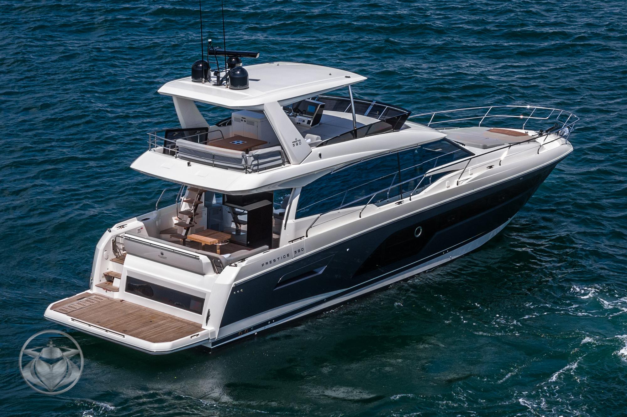 2024 Prestige 590 Fly #PR124A-24 inventory image at Sun Country Yachts, San Diego Marriott Marquis 2024 Prestige 590 Fly #PR124A-24 inventory image at Sun Country Yachts, San Diego Marriott Marquis