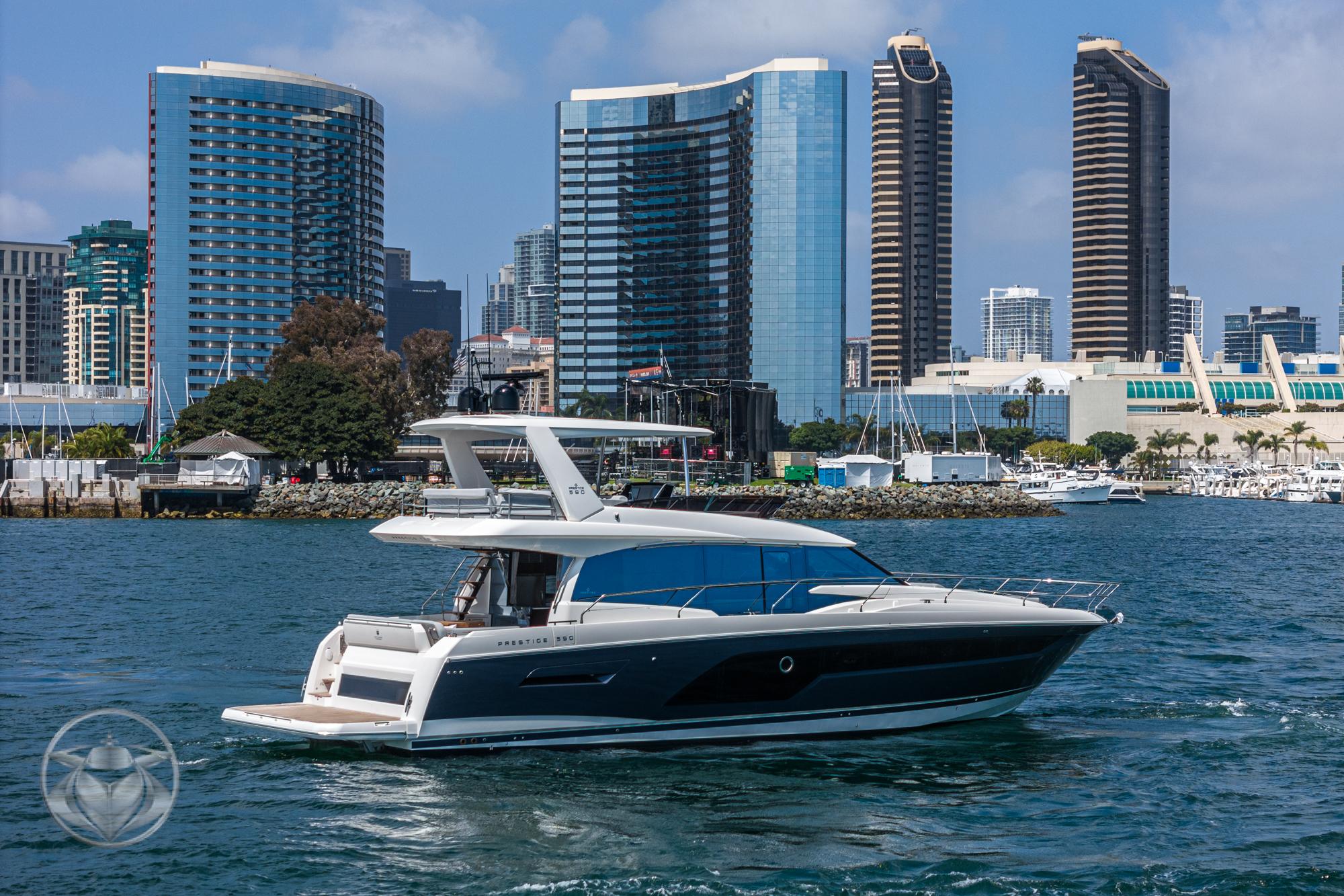 2024 Prestige 590 Fly #PR124A-24 inventory image at Sun Country Yachts, San Diego Marriott Marquis 2024 Prestige 590 Fly #PR124A-24 inventory image at Sun Country Yachts, San Diego Marriott Marquis