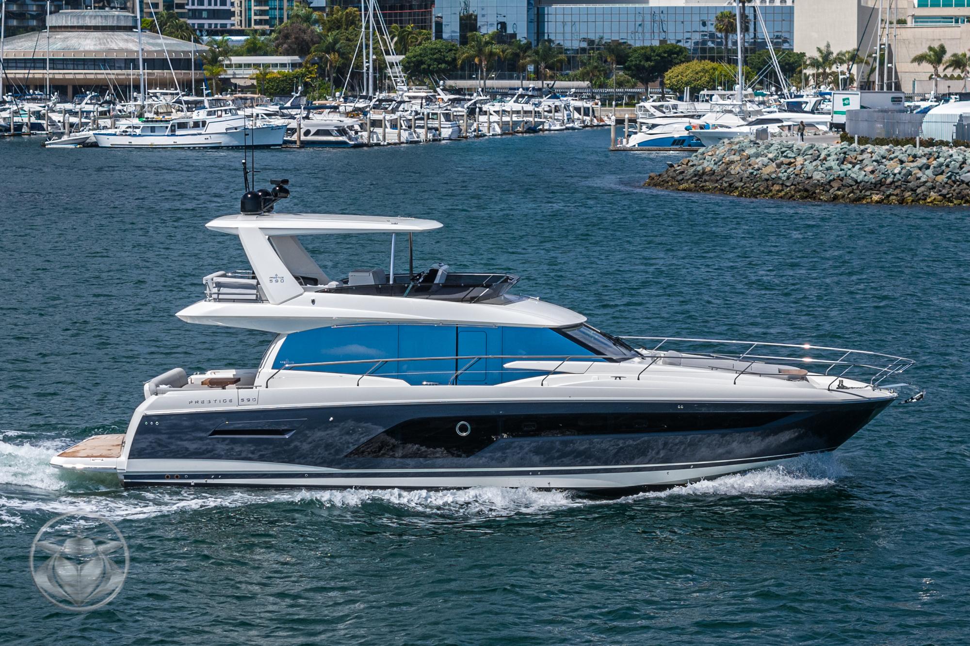 2024 Prestige 590 Fly #PR124A-24 inventory image at Sun Country Yachts, San Diego Marriott Marquis 2024 Prestige 590 Fly #PR124A-24 inventory image at Sun Country Yachts, San Diego Marriott Marquis
