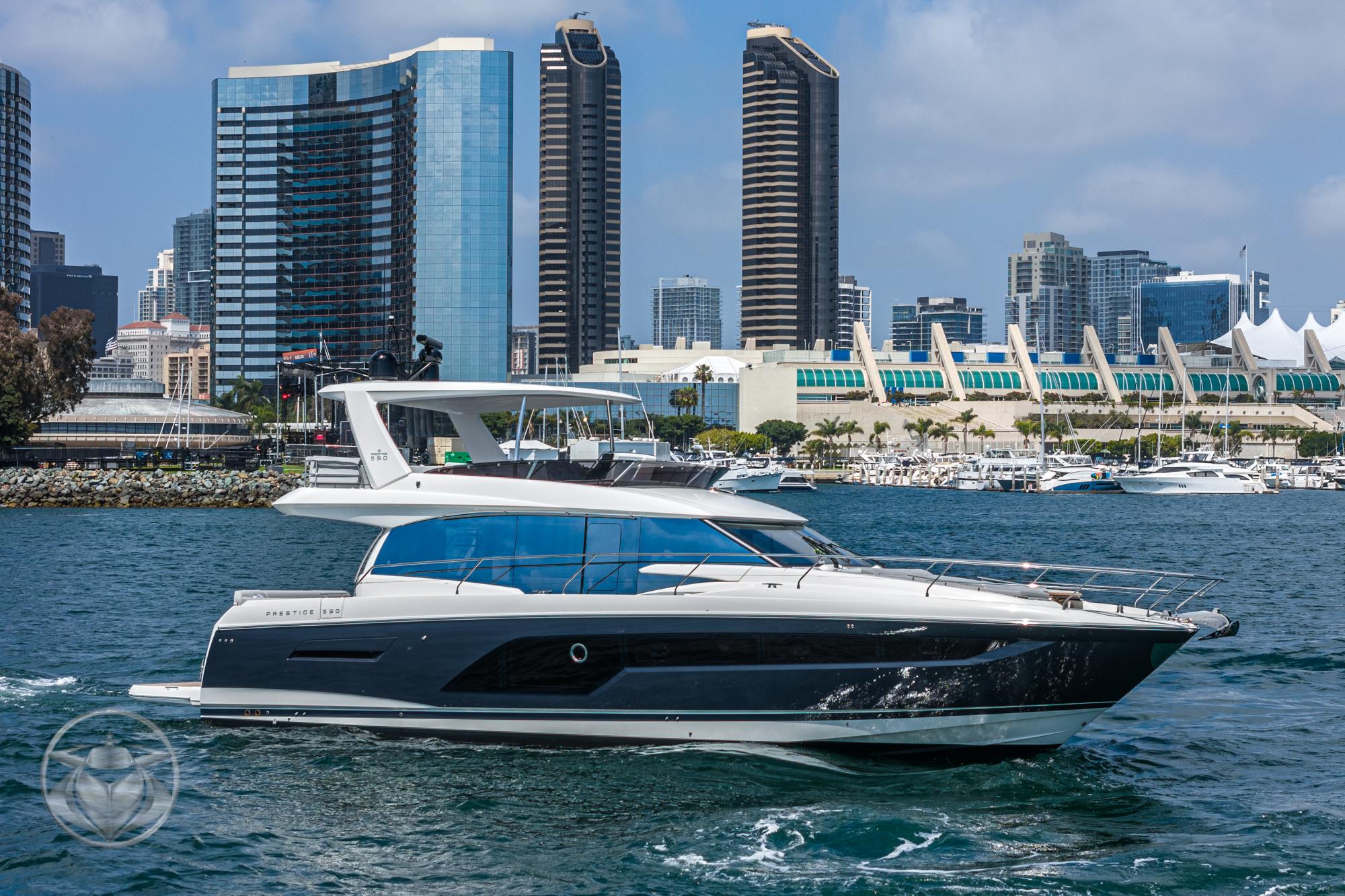 2024 Prestige 590 Fly #PR124A-24 inventory image at Sun Country Yachts, San Diego Marriott Marquis 2024 Prestige 590 Fly #PR124A-24 inventory image at Sun Country Yachts, San Diego Marriott Marquis