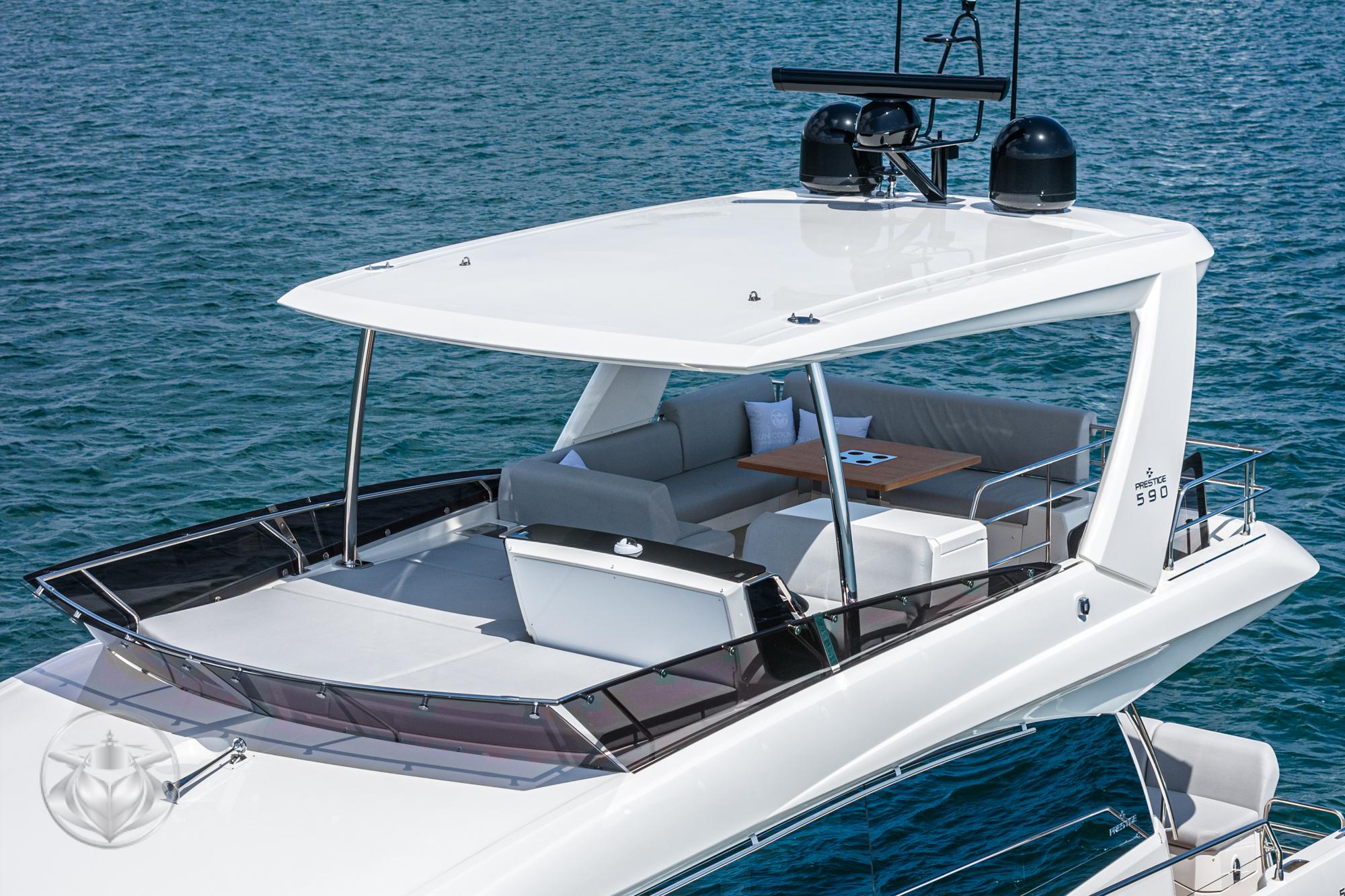 2024 Prestige 590 Fly #PR124A-24 inventory image at Sun Country Yachts, San Diego Marriott Marquis 2024 Prestige 590 Fly #PR124A-24 inventory image at Sun Country Yachts, San Diego Marriott Marquis