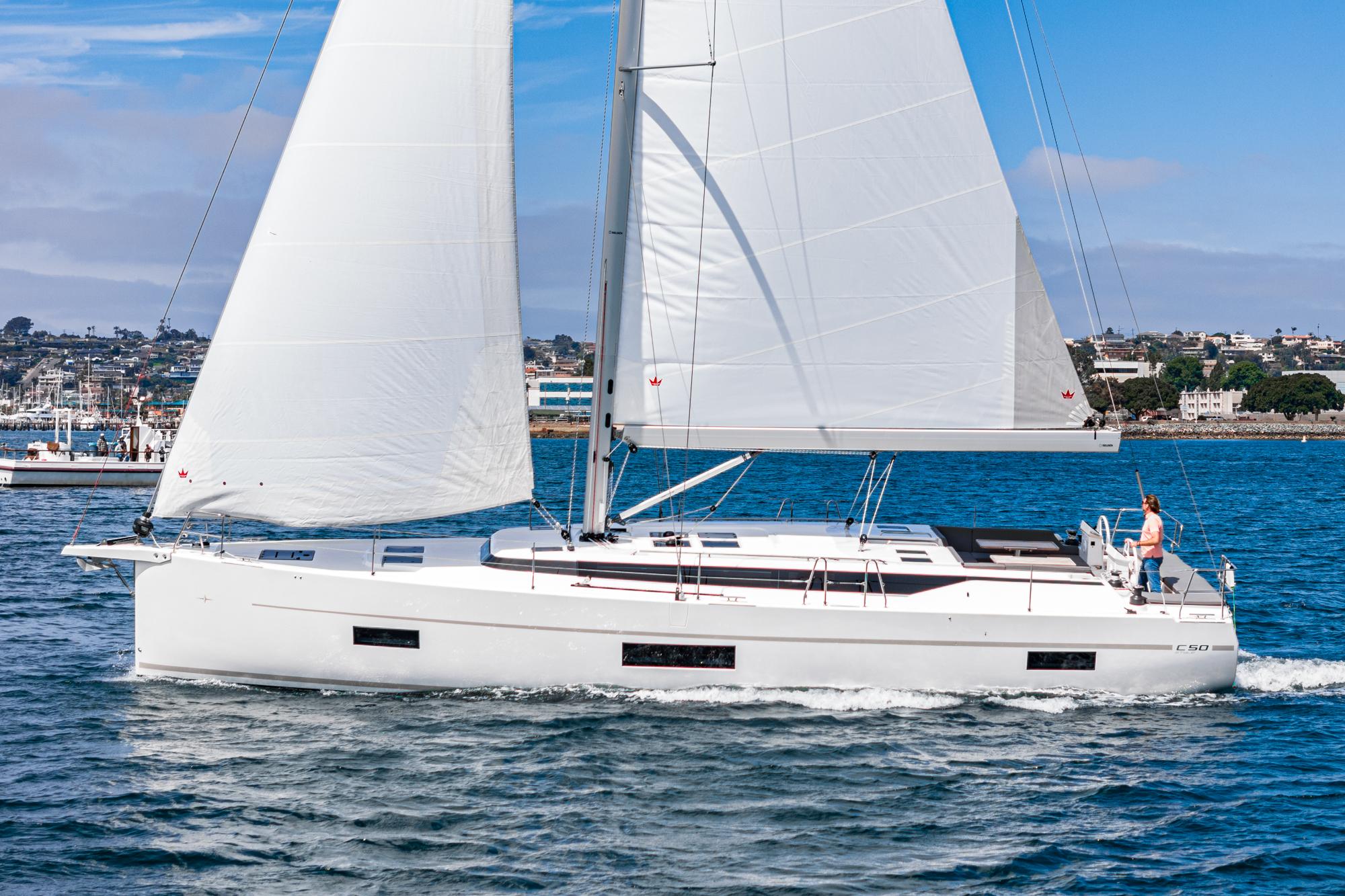 Bavaria-C50 2024-This could be yours CA-US-2024 Bavaria C50 sailboat cruising on a sunny day in open waters.-9654457 | Thumbnail