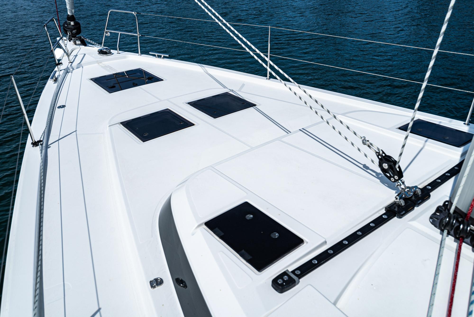 Bavaria-C50 2024-This could be yours CA-US-2024 Bavaria C50 yacht deck with sleek design and modern features.-9654457 | Thumbnail