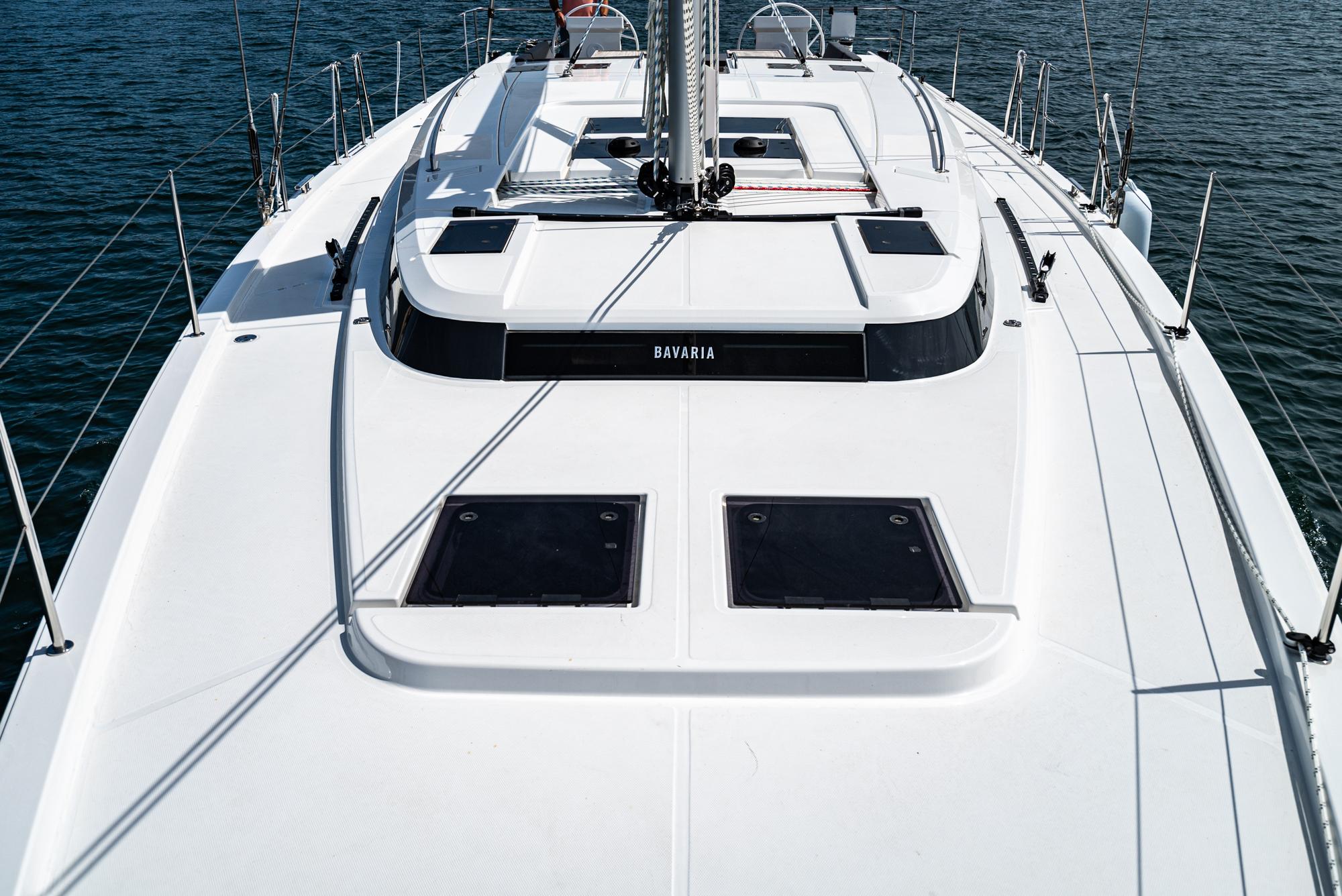 Bavaria-C50 2024-This could be yours CA-US-2024 Bavaria C50 yacht deck, sleek design, open sea view.-9654457 | Thumbnail