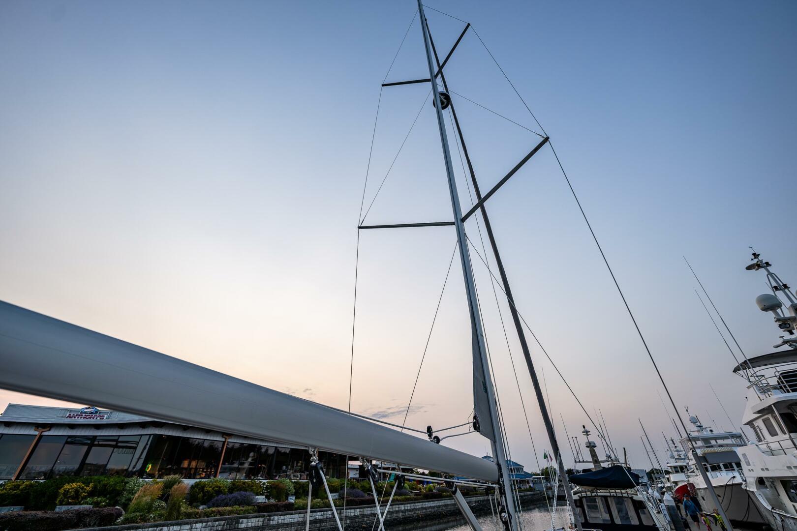 Hanse-418 2023-SEA #304 IN STOCK WA-US-2023 Hanse 418 sailboat docked at marina during sunset.-9568627 | Thumbnail