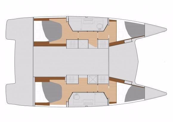 Fountaine Pajot Lucia 40 Cabin Layout Plan