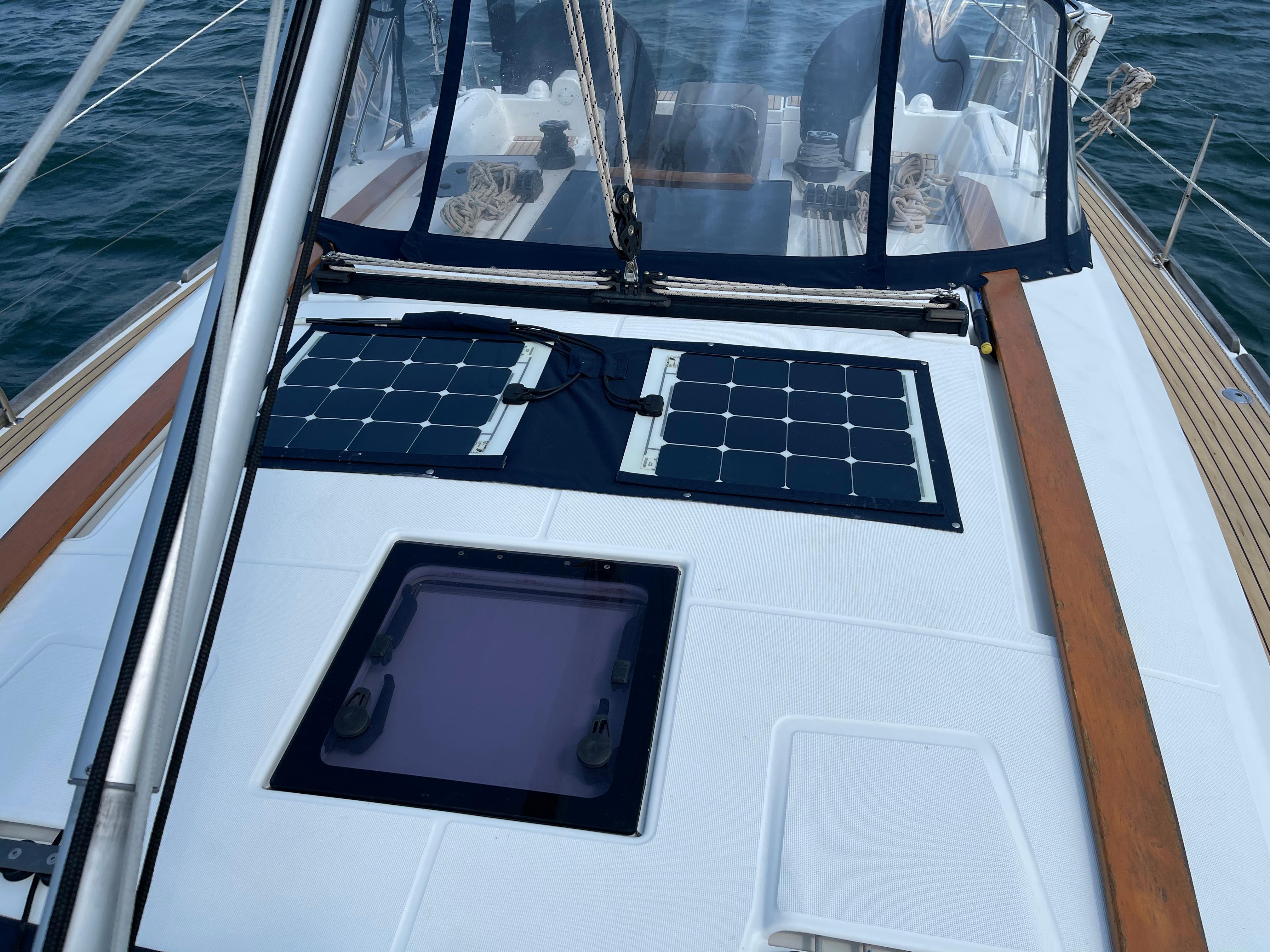 Serenity Yacht Photos Pics Coachroof Solar Panels