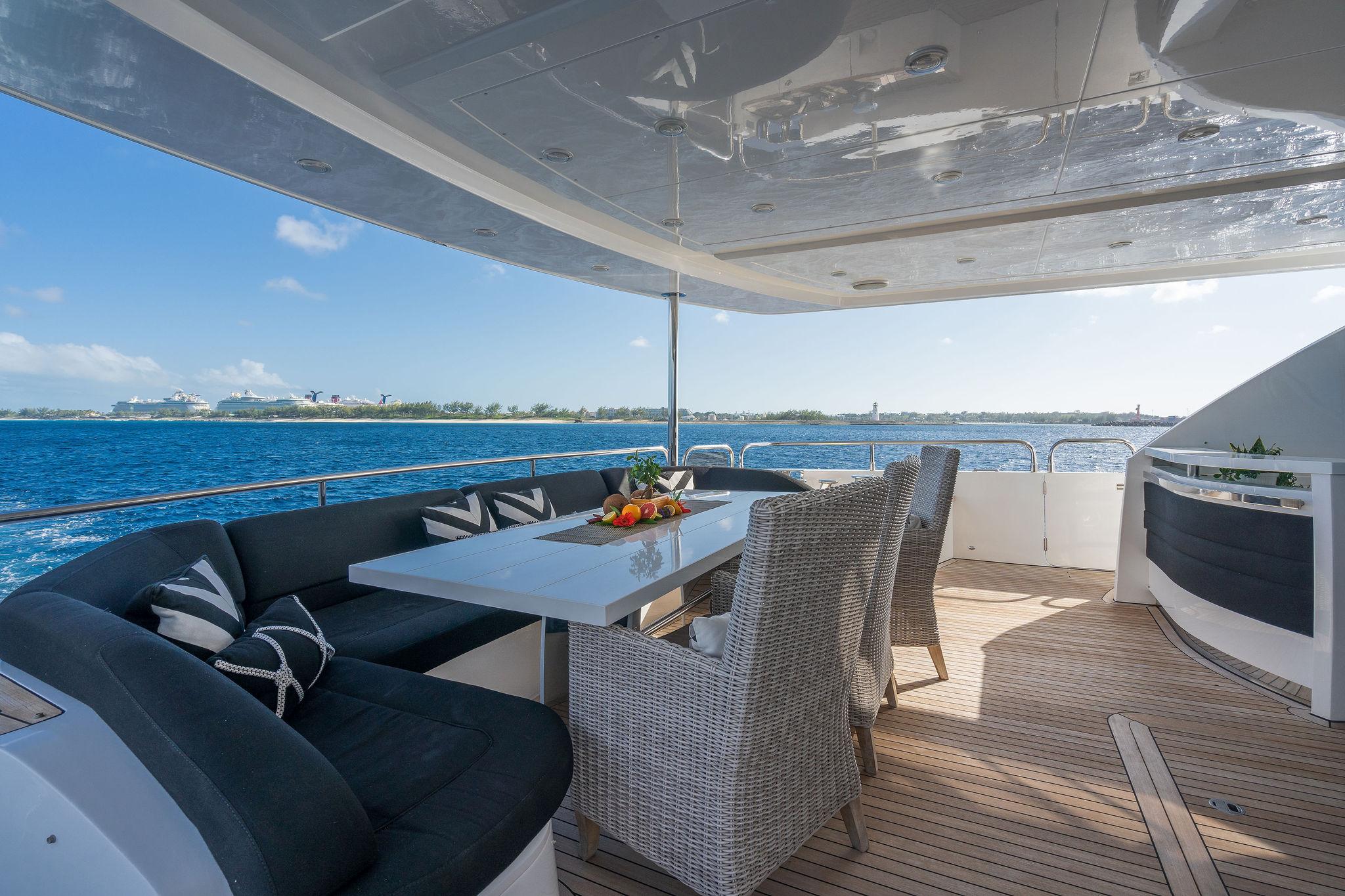 Aft Deck Dining Area