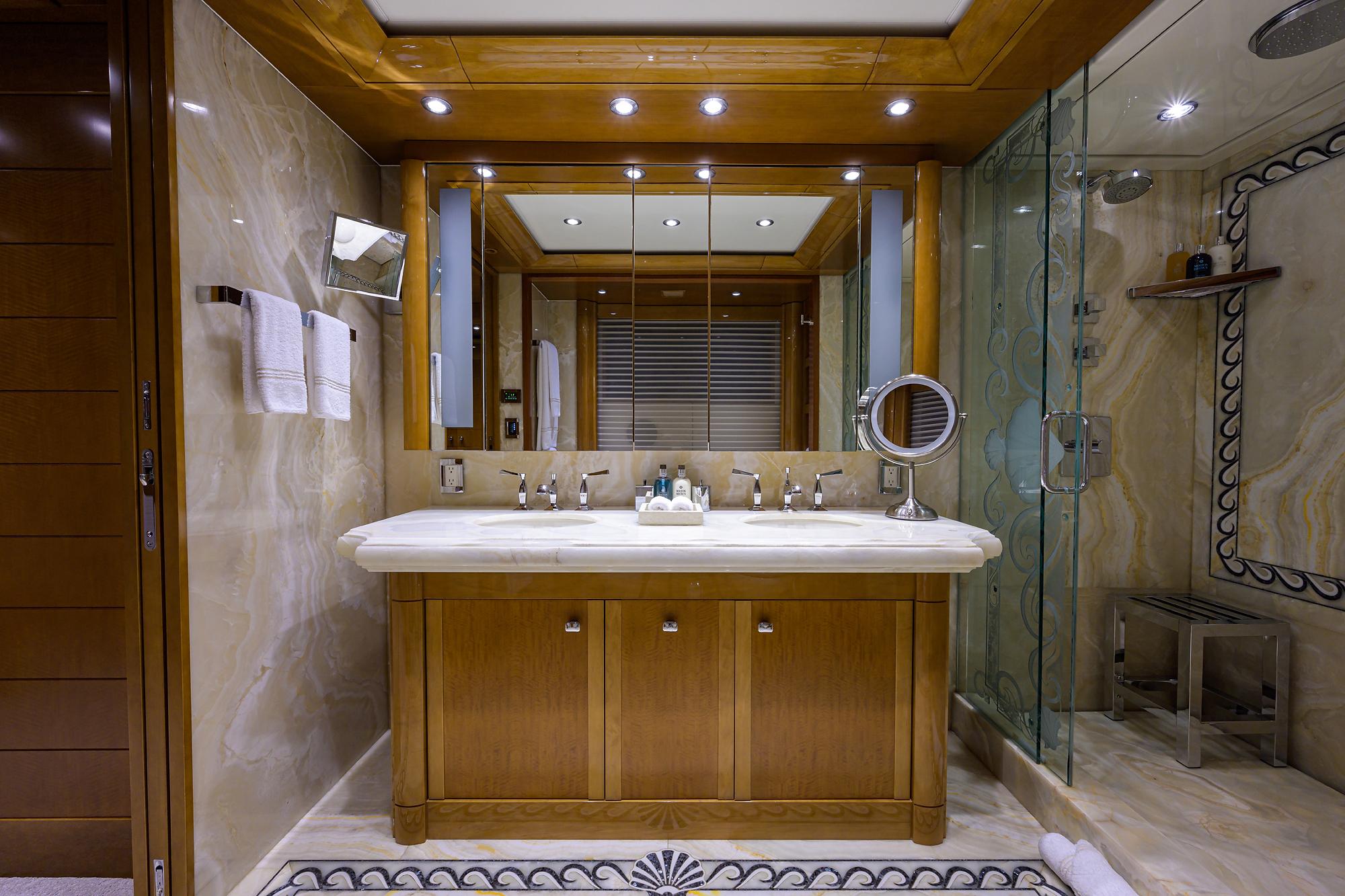 Westport 164 - Quantum of Solace - Bridge Deck VIP Stateroom Head