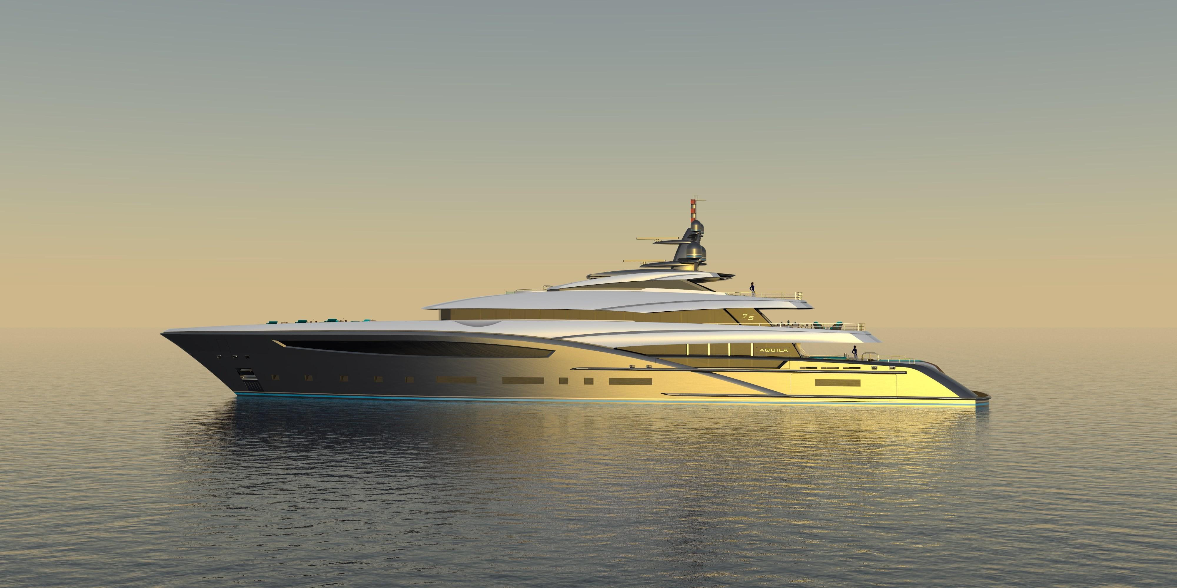 Custom Yacht 75m Yacht for Sale 246 Custom Yachts Italy Denison