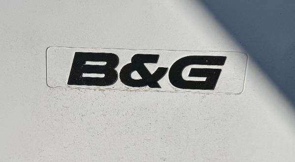 B&G logo on 1983 Tayana 52 Aft Cockpit yacht surface.