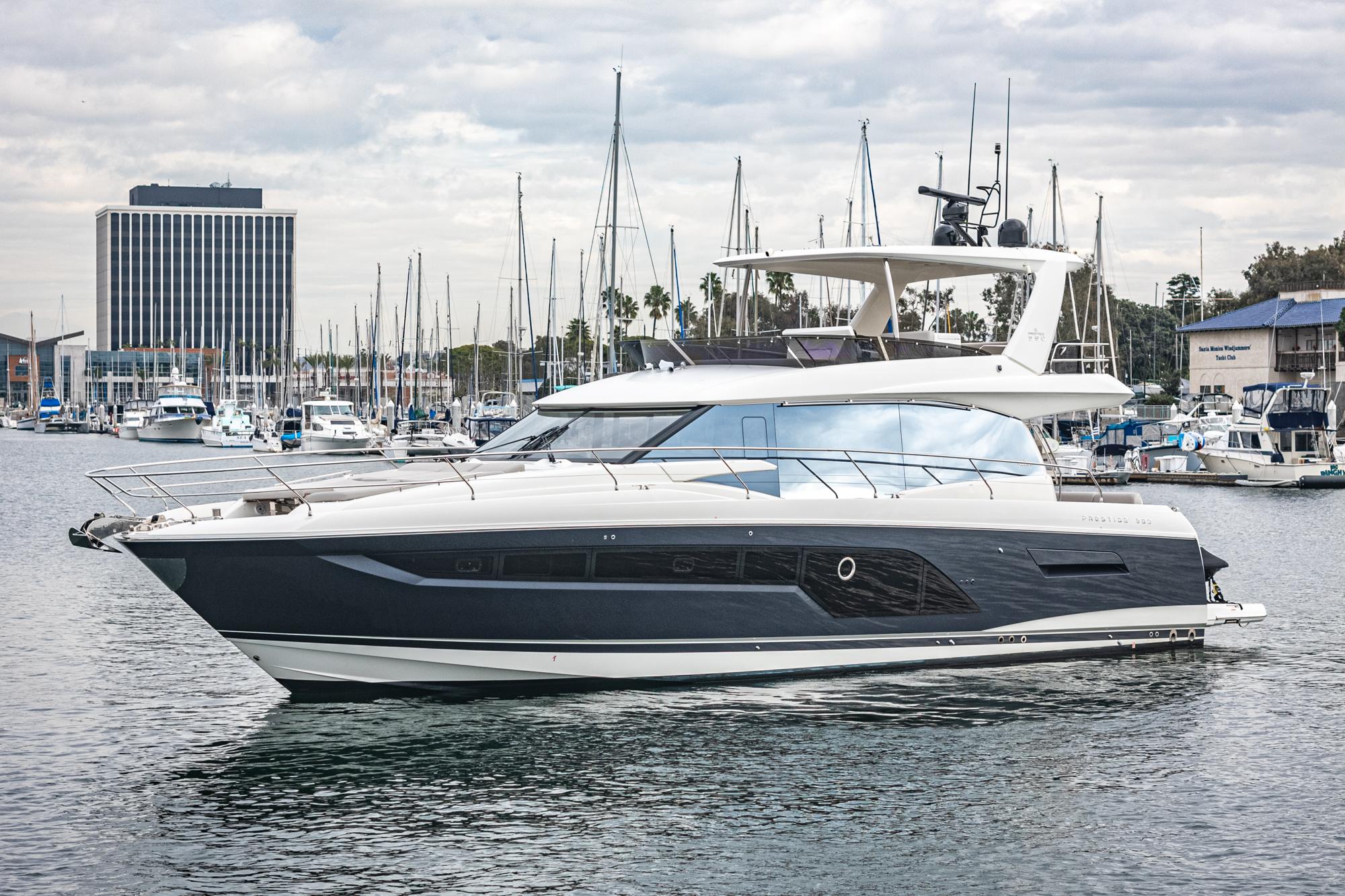 2022 Prestige 590 Fly #TBMB084LLC inventory image at Sun Country Marine Group, Newport Beach 2022 Prestige 590 Fly #TBMB084LLC inventory image at Sun Country Marine Group, Newport Beach