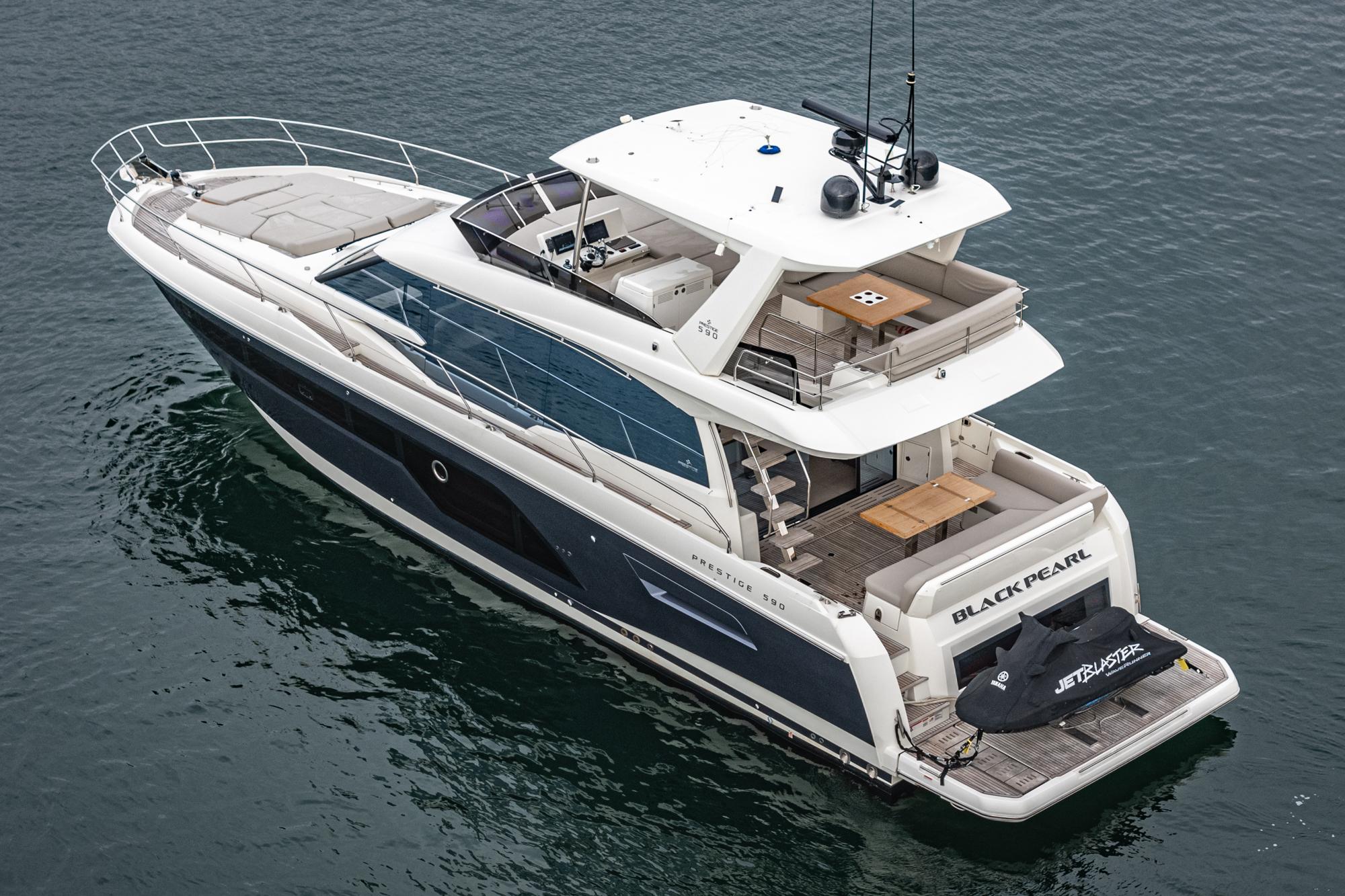 2022 Prestige 590 Fly #TBMB084LLC inventory image at Sun Country Marine Group, Newport Beach 2022 Prestige 590 Fly #TBMB084LLC inventory image at Sun Country Marine Group, Newport Beach