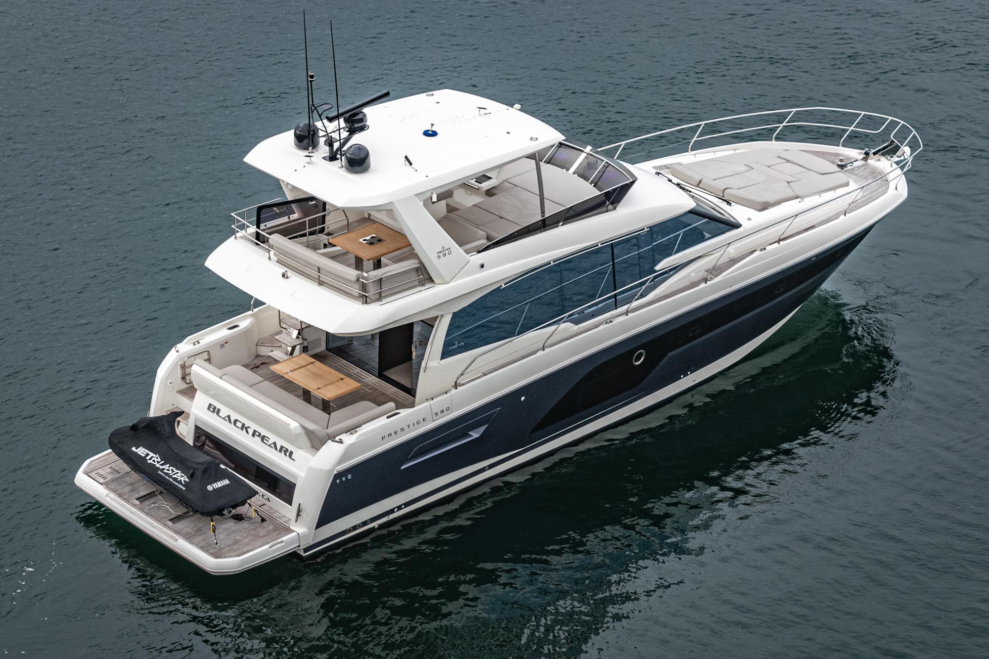 2022 Prestige 590 Fly #TBMB084LLC inventory image at Sun Country Marine Group, Newport Beach 2022 Prestige 590 Fly #TBMB084LLC inventory image at Sun Country Marine Group, Newport Beach