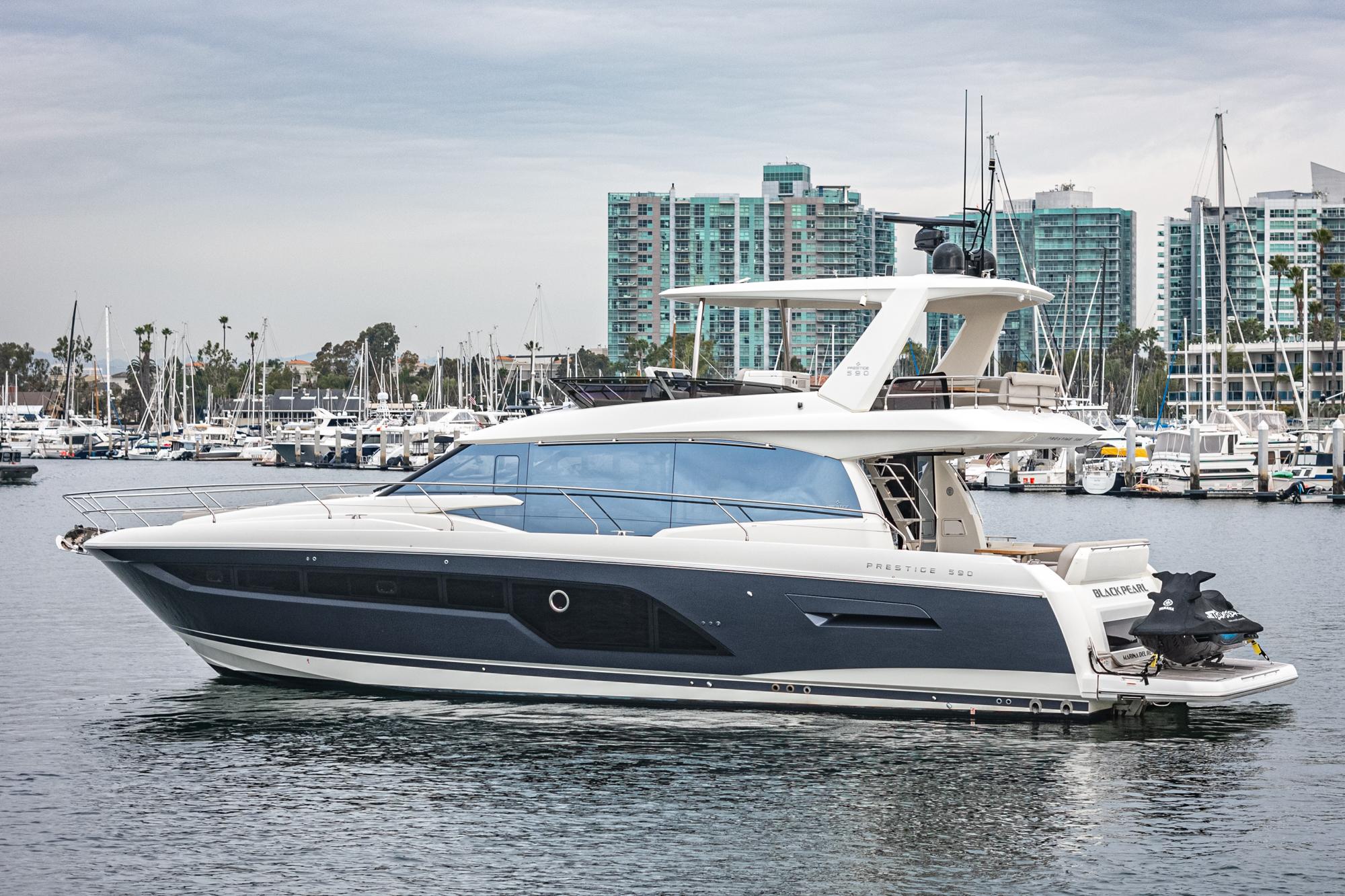2022 Prestige 590 Fly #TBMB084LLC inventory image at Sun Country Marine Group, Newport Beach 2022 Prestige 590 Fly #TBMB084LLC inventory image at Sun Country Marine Group, Newport Beach